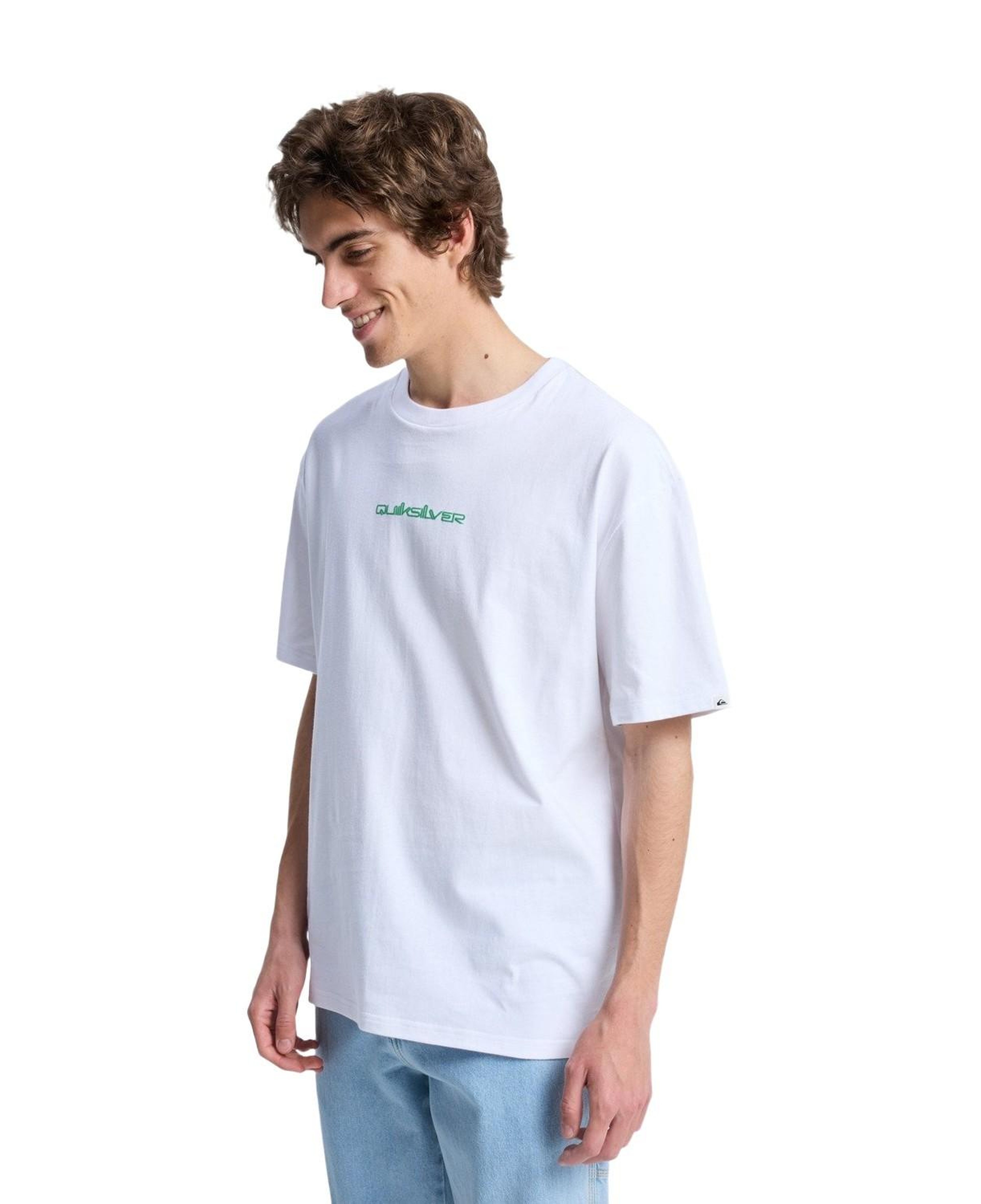 Quiksilver Fractured Wave Erkek Beyaz Tişört