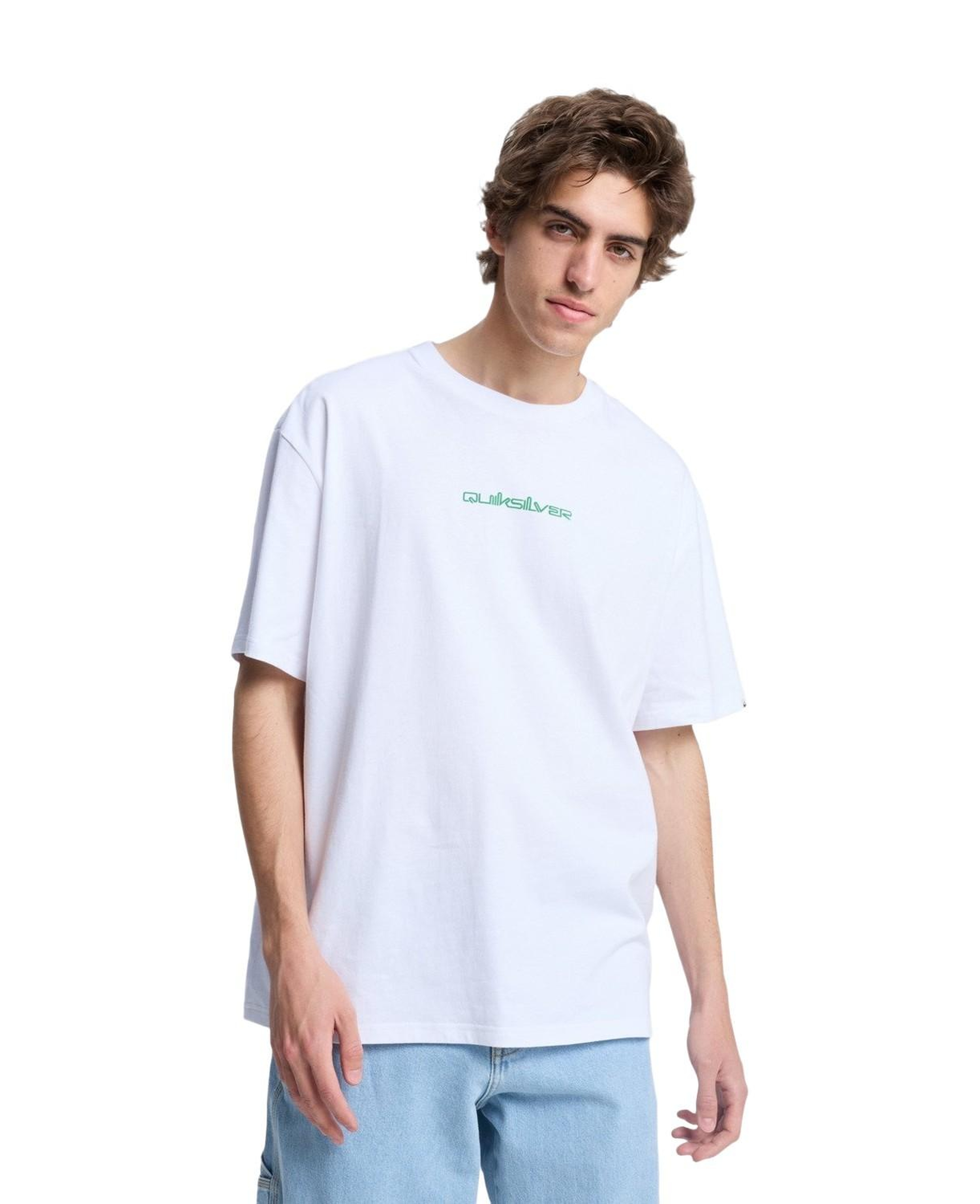 Quiksilver Fractured Wave Erkek Beyaz Tişört