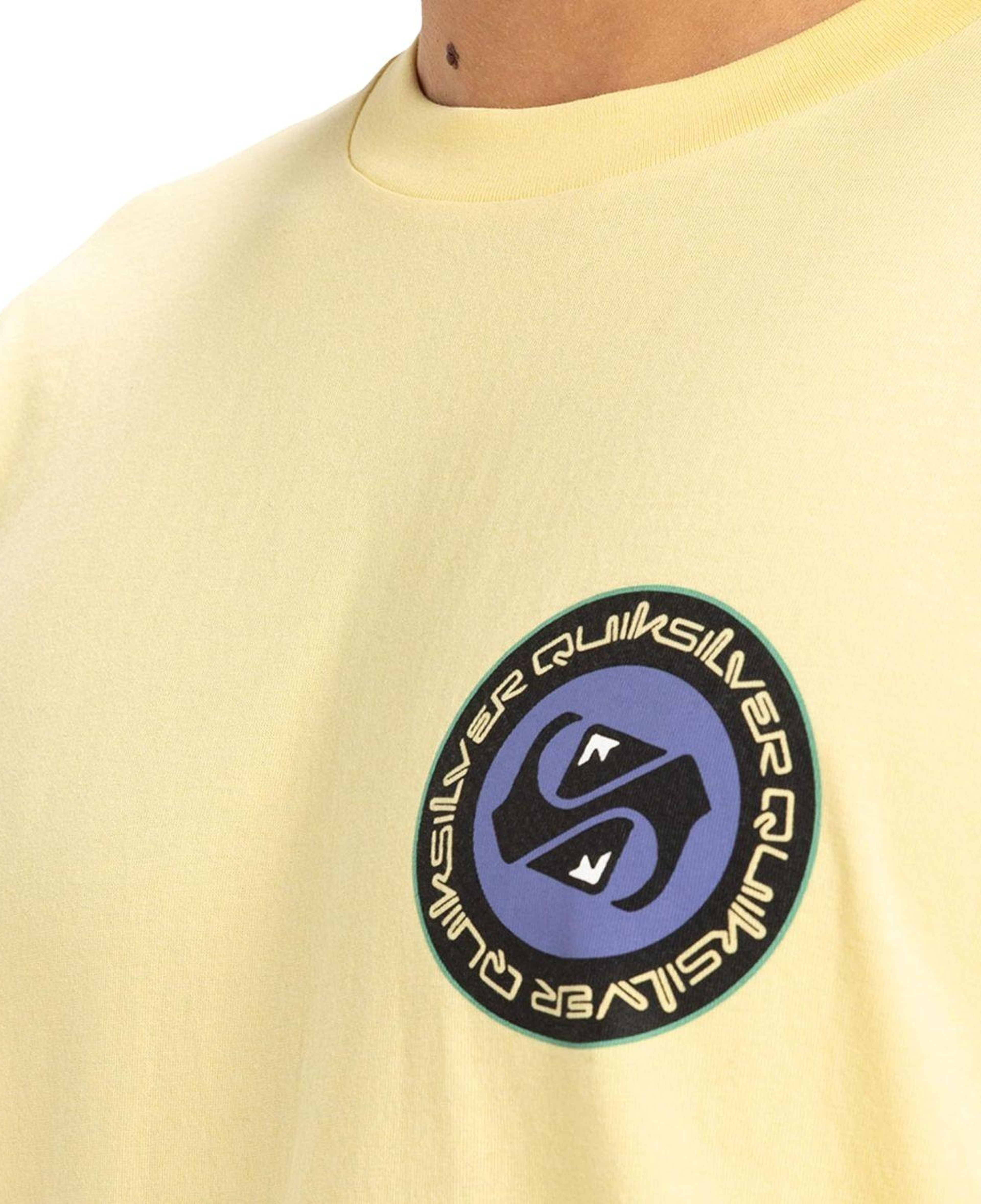 Quiksilver Circle Back Erkek Sarı Tişört