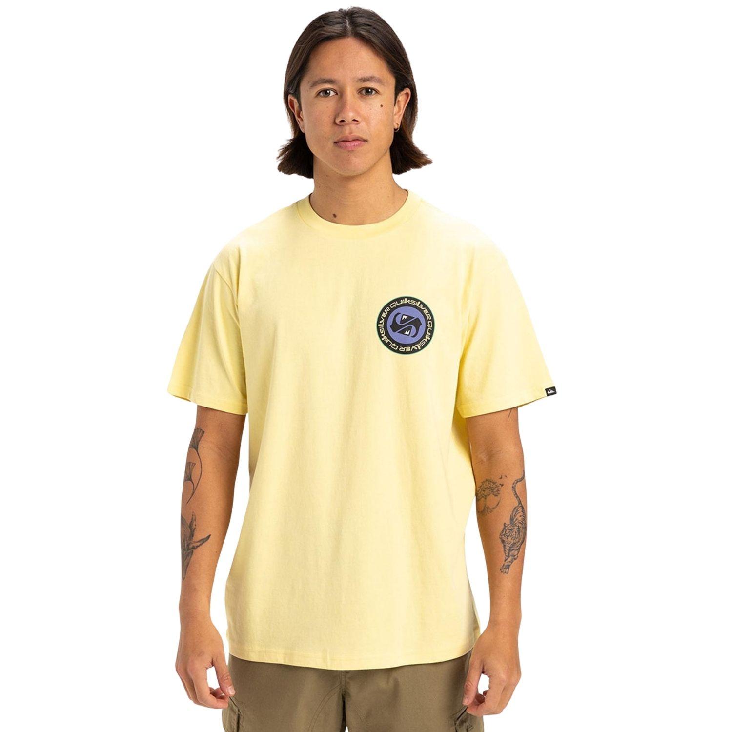 Quiksilver Circle Back Erkek Sarı Tişört