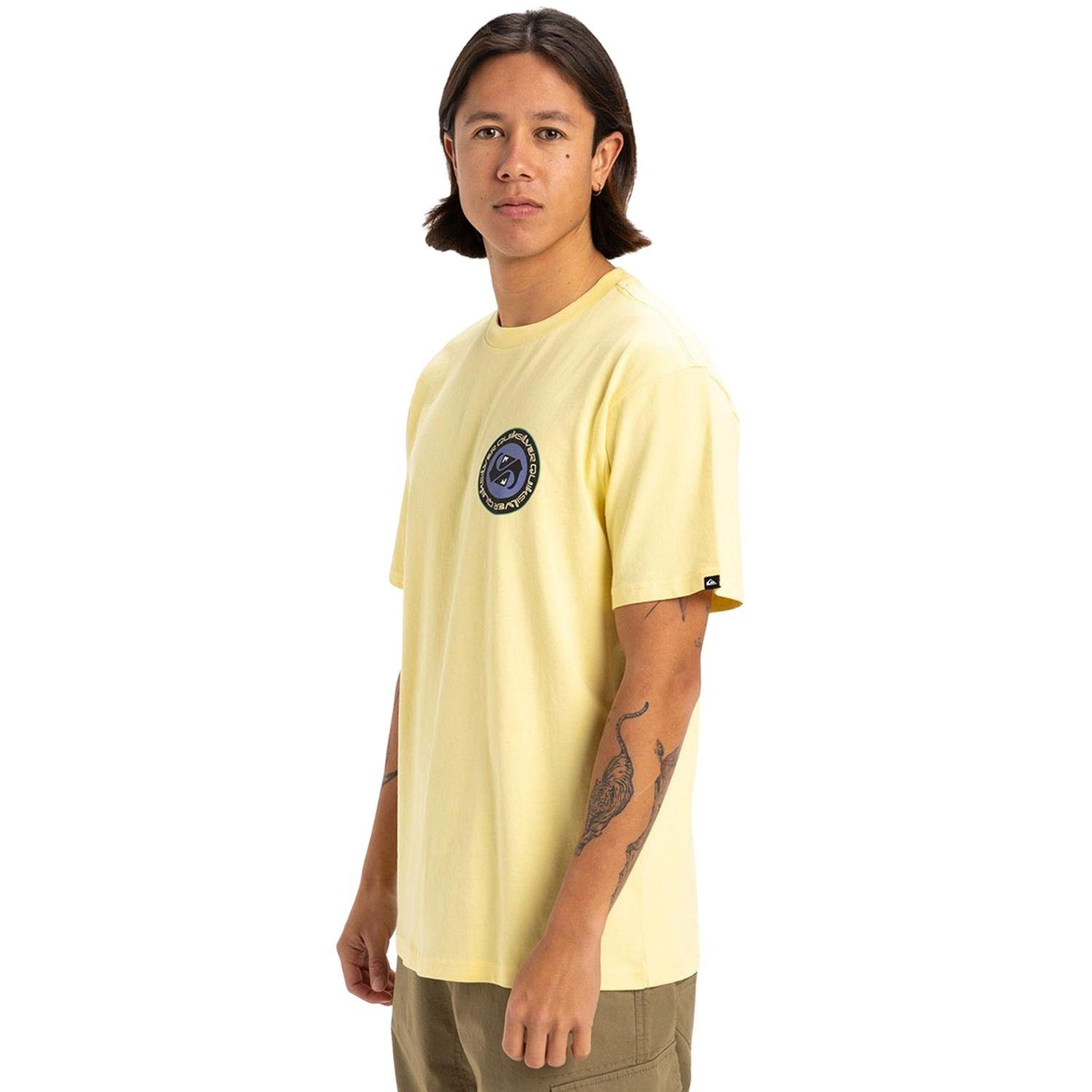 Quiksilver Circle Back Erkek Sarı Tişört