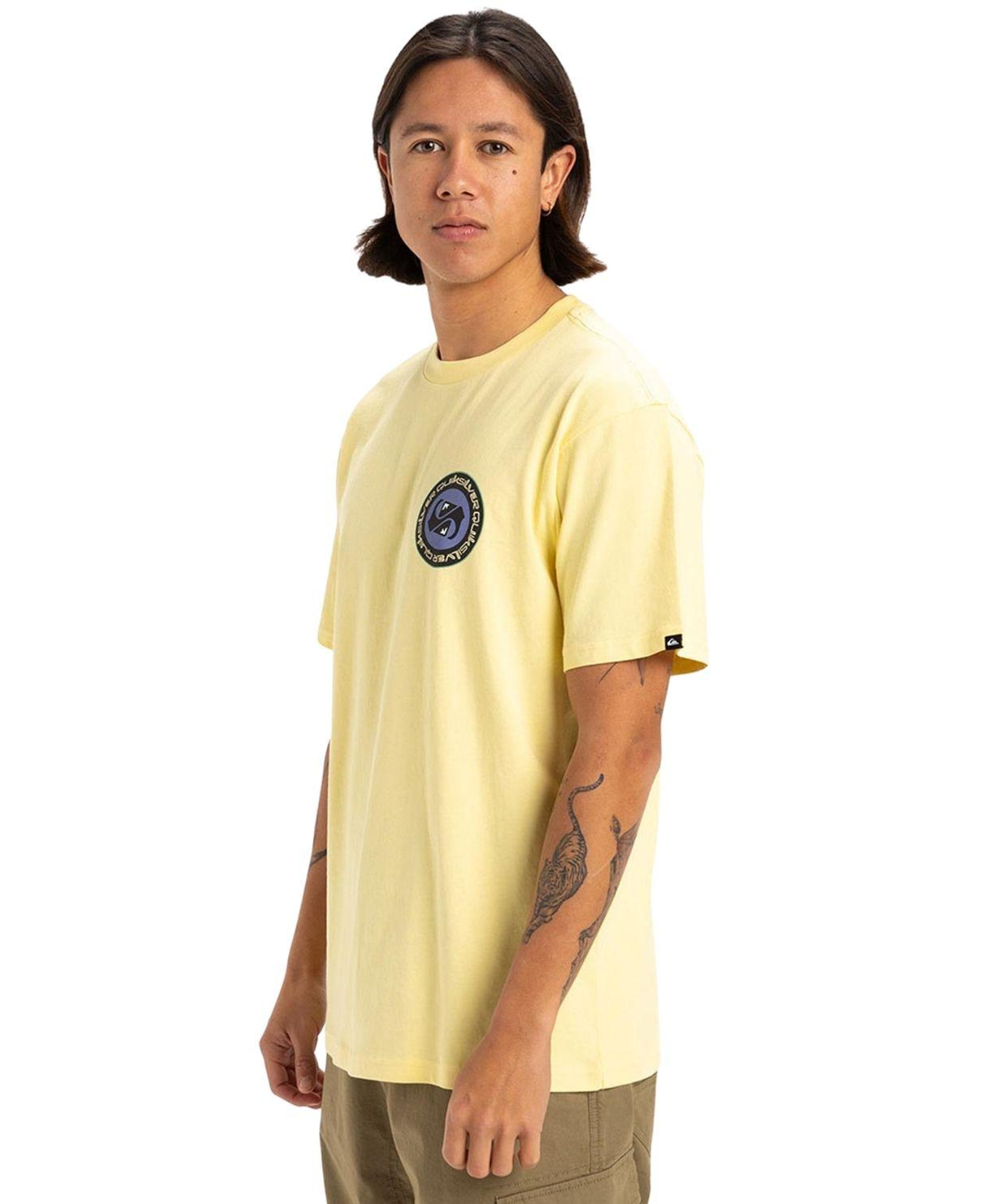 Quiksilver Circle Back Erkek Sarı Tişört