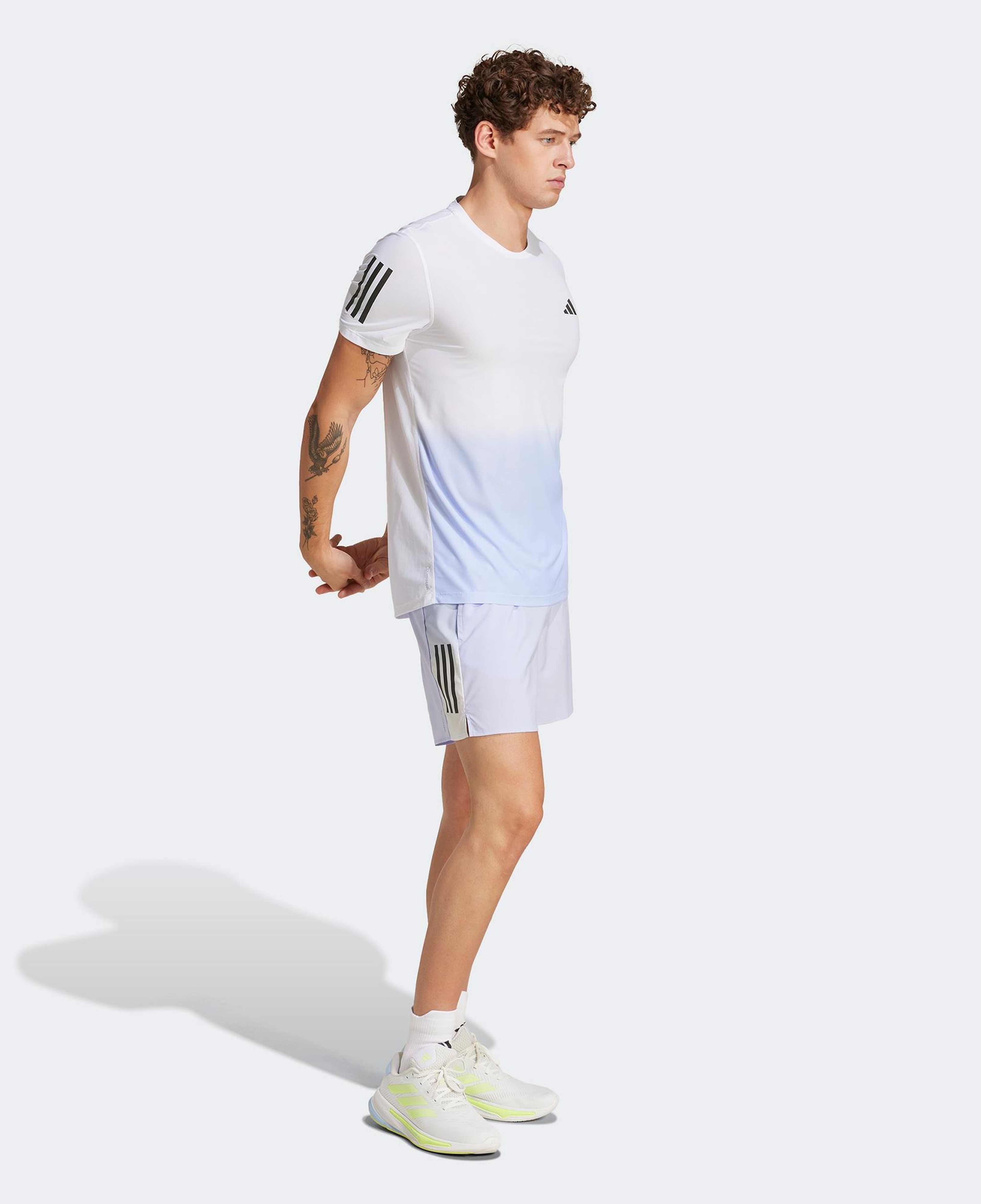 adidas Own The Run Climacool Colorblock Erkek Beyaz T-Shirt