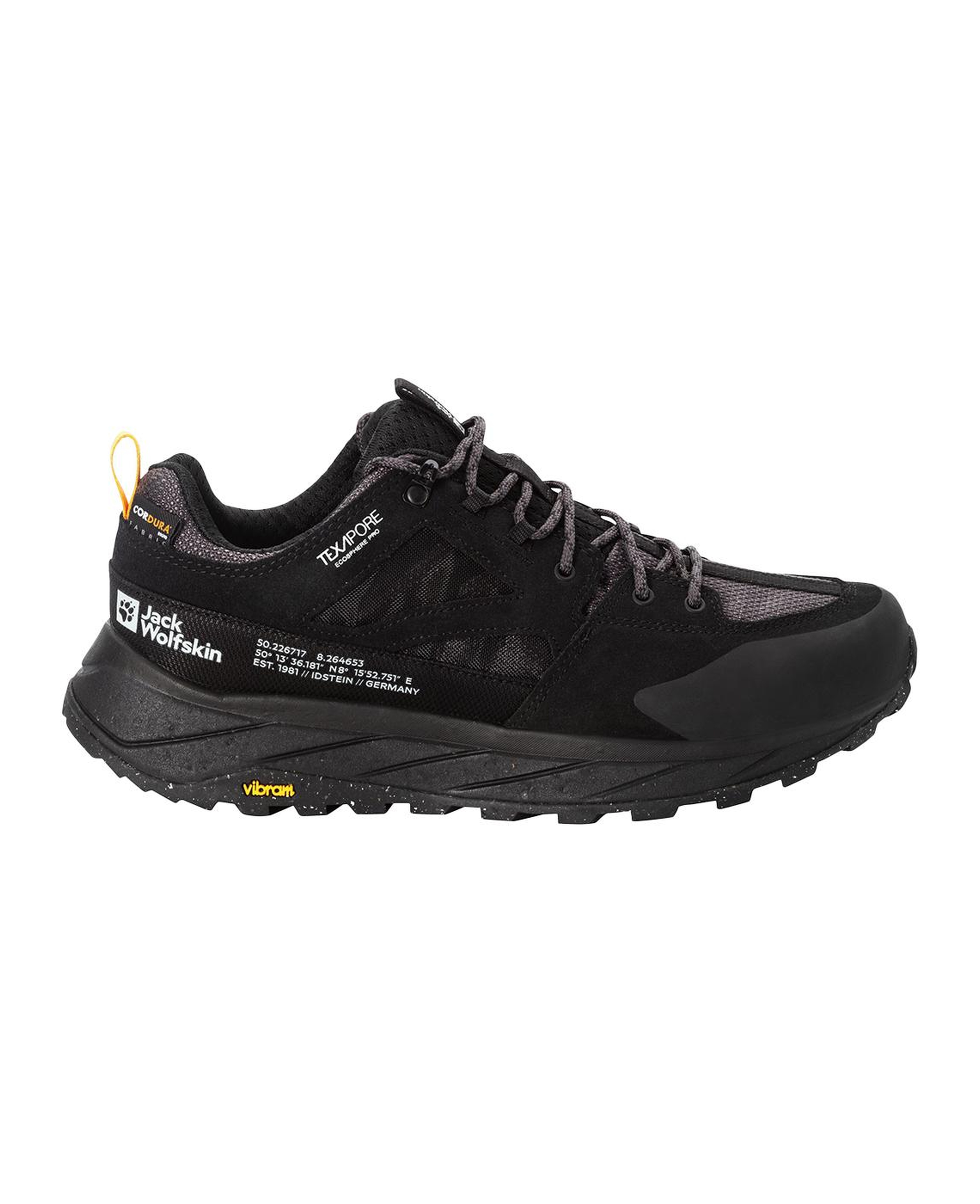 Jack Wolfskin Terraquest Texapore Low Erkek Siyah Outdoor Ayakkabı
