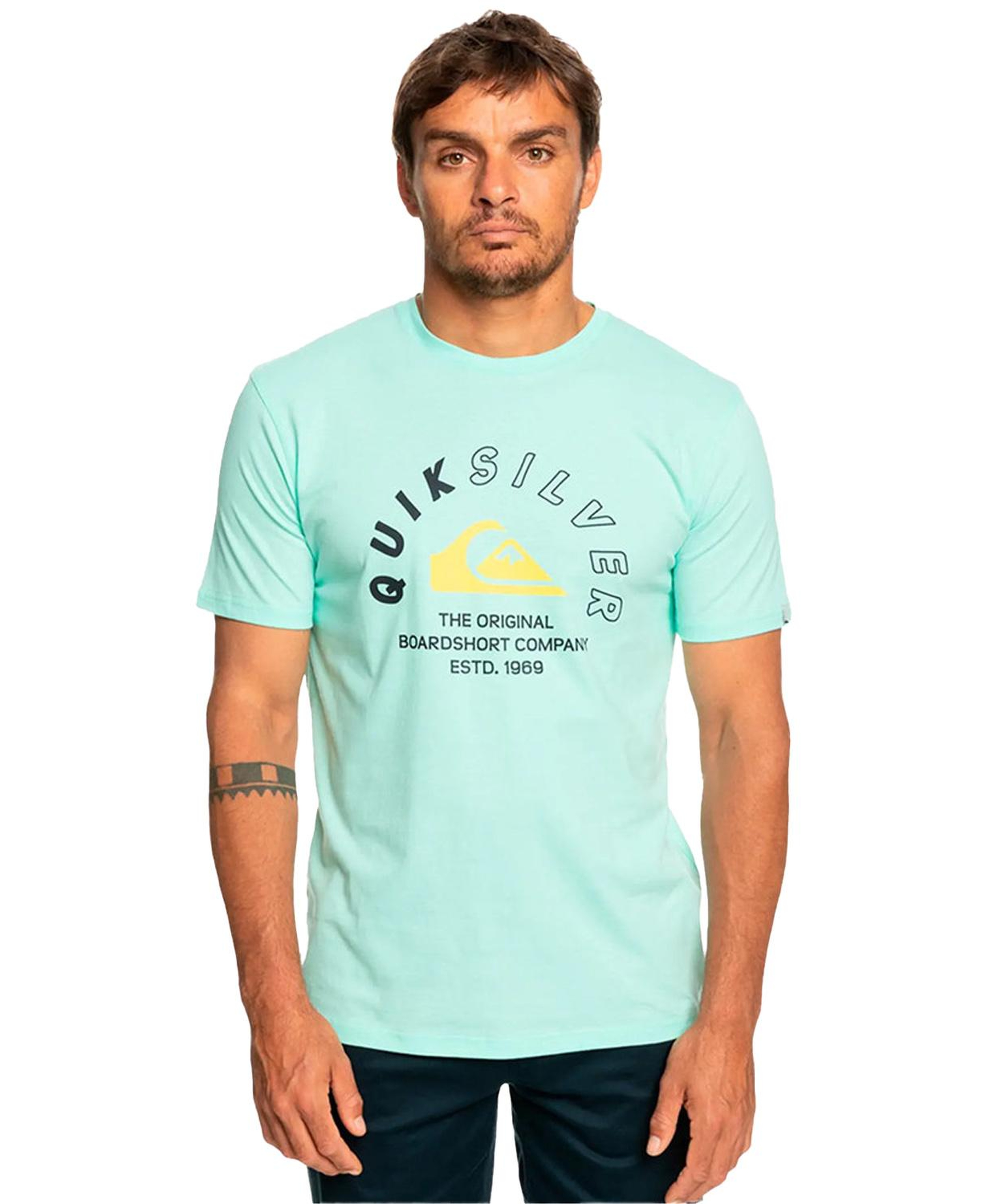 Quiksilver Mixedsignals Erkek Yeşil Tişört