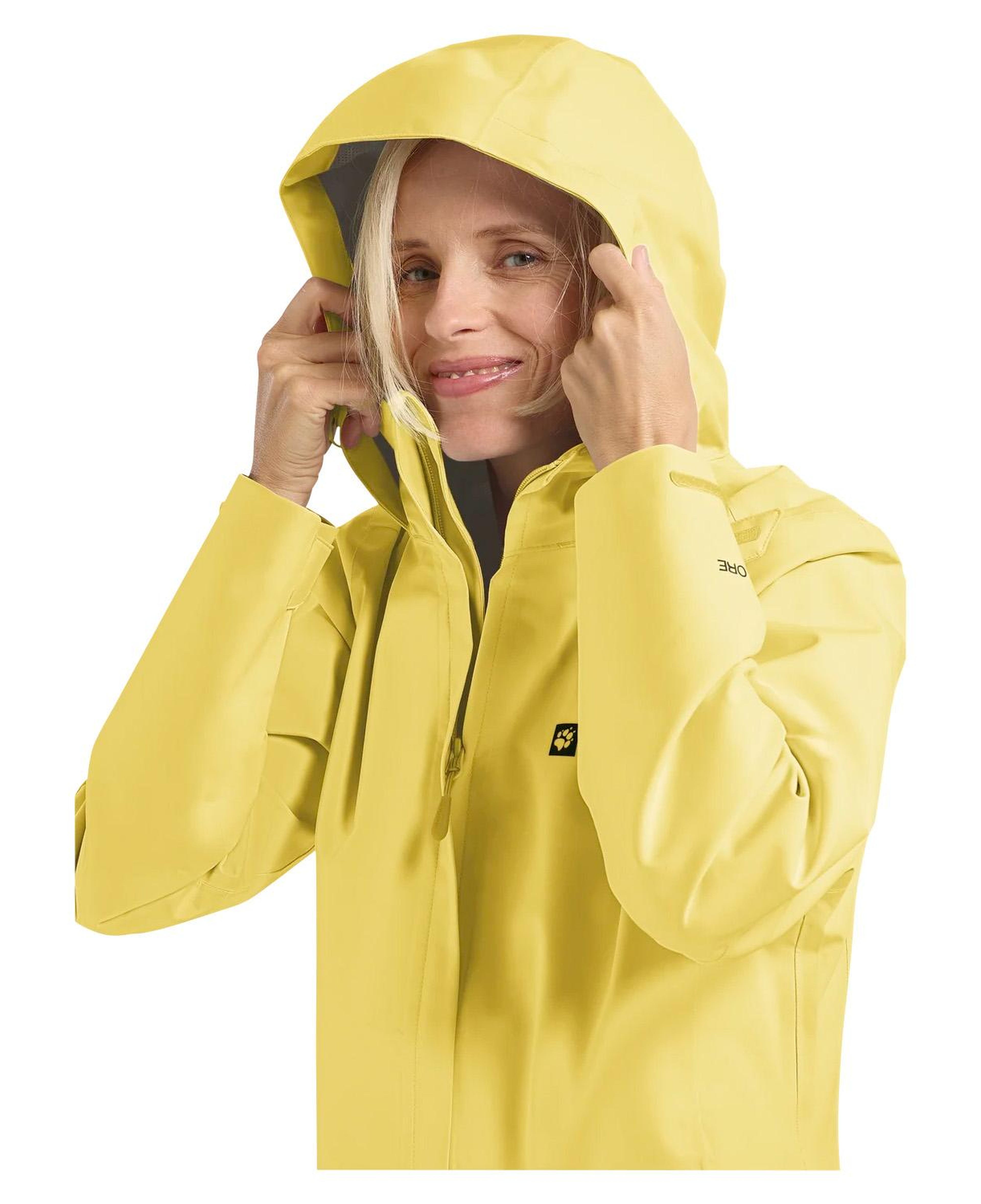 Jack Wolfskin Trailtime 2L Kadın Sarı Outdoor Ceketi