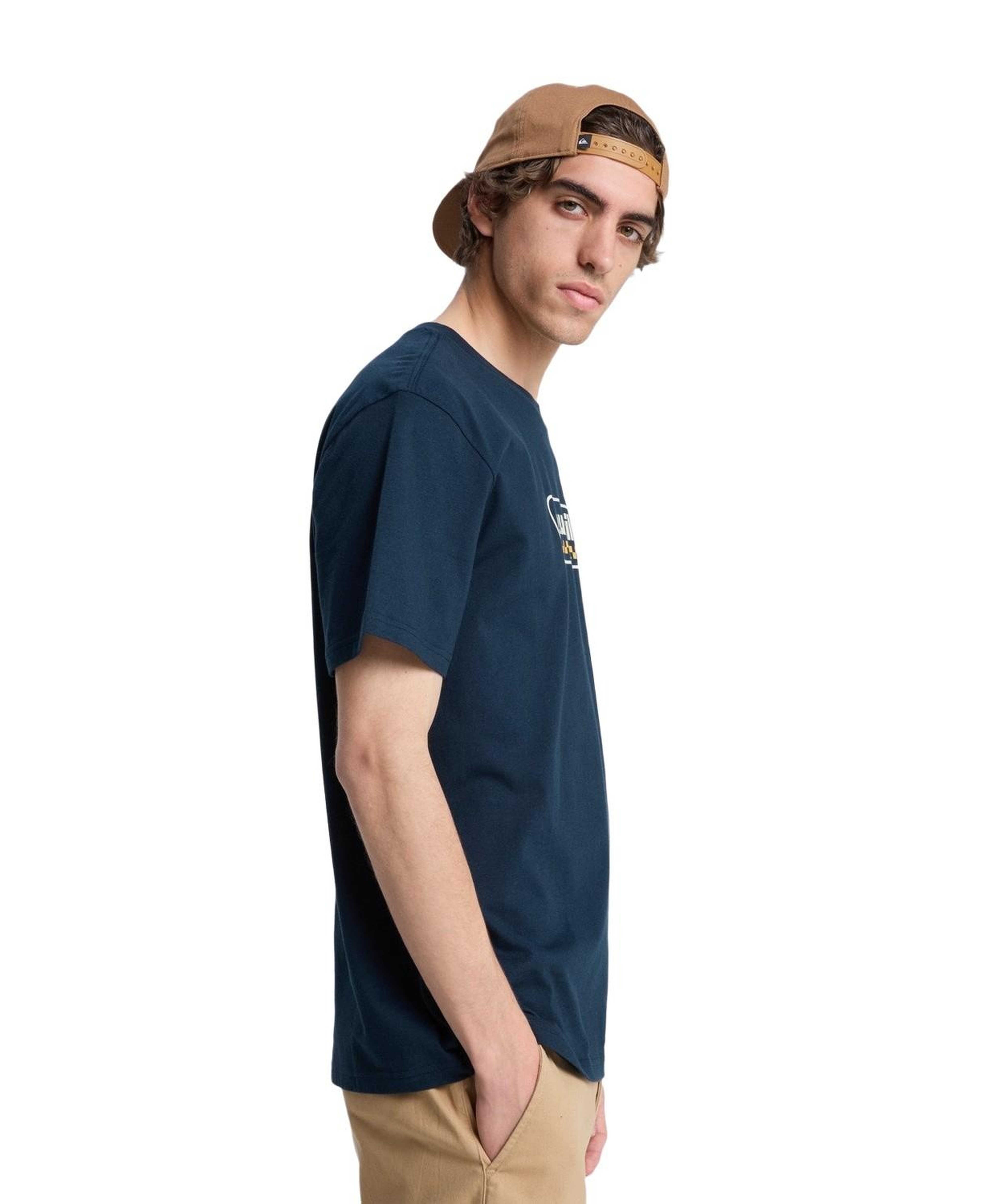 Quiksilver Ev Starting Gri Erkek Mavi Tişört