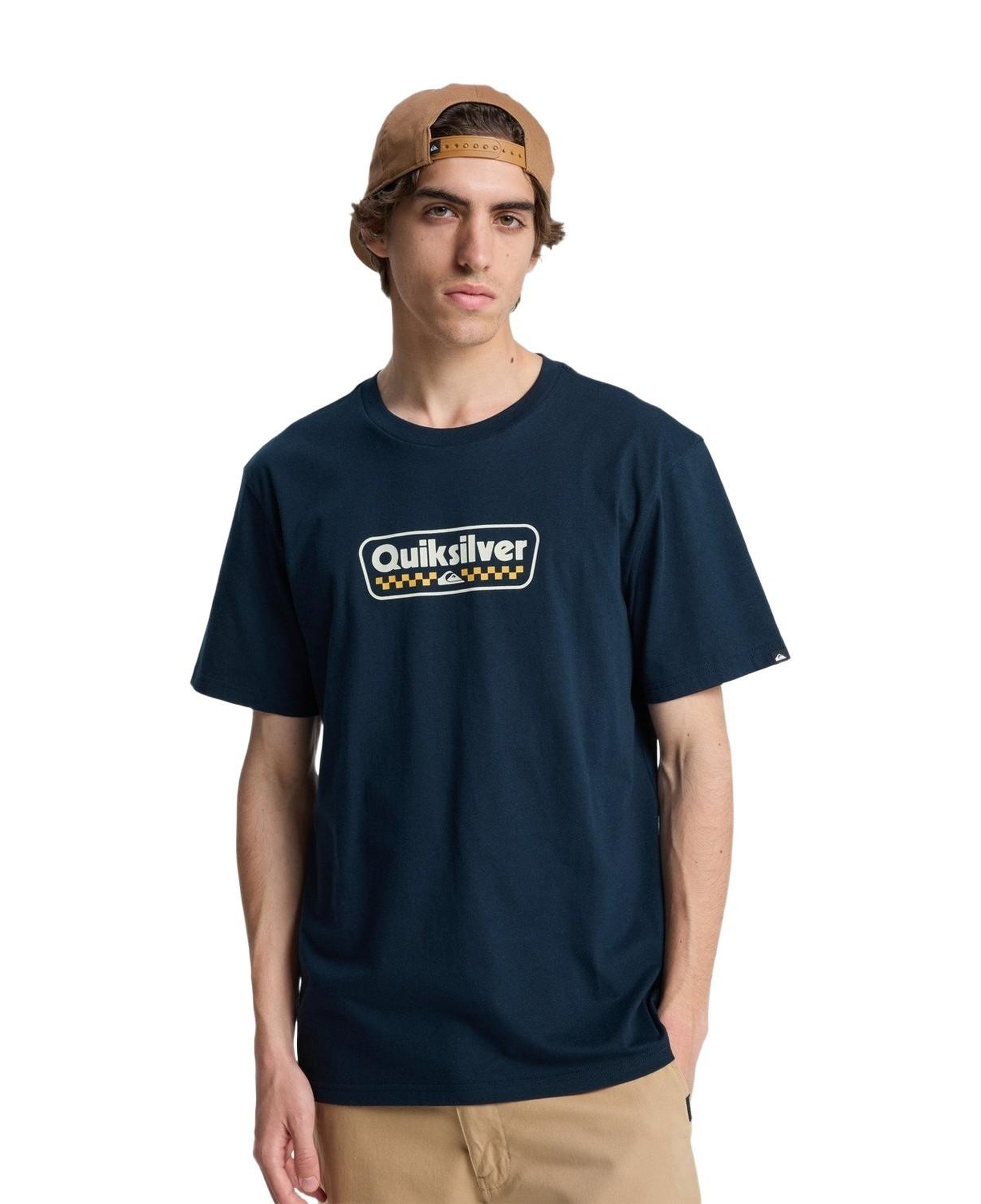Quiksilver Ev Starting Gri Erkek Mavi Tişört