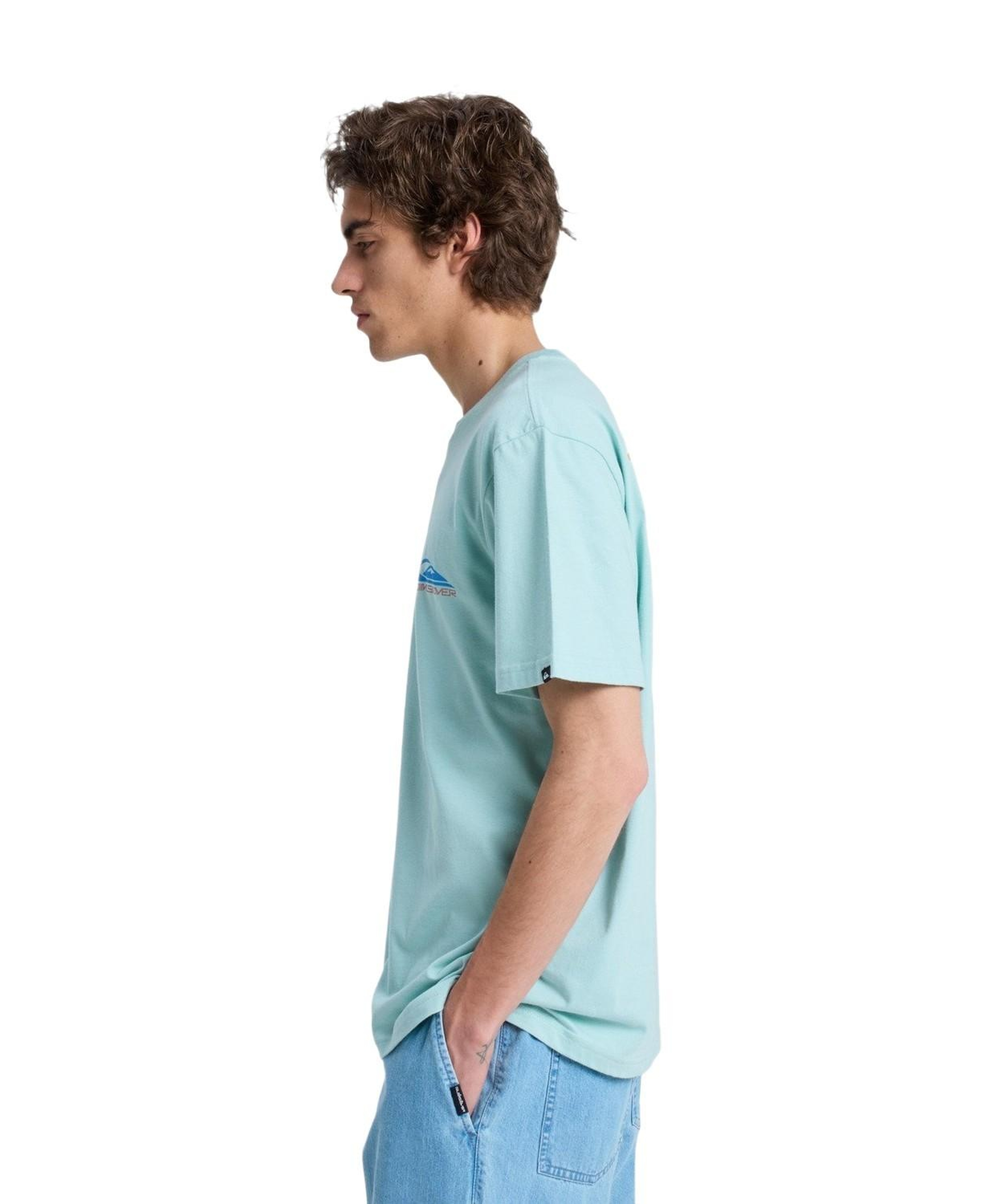 Quiksilver Ev Barrel Parad Erkek Mavi Tişört