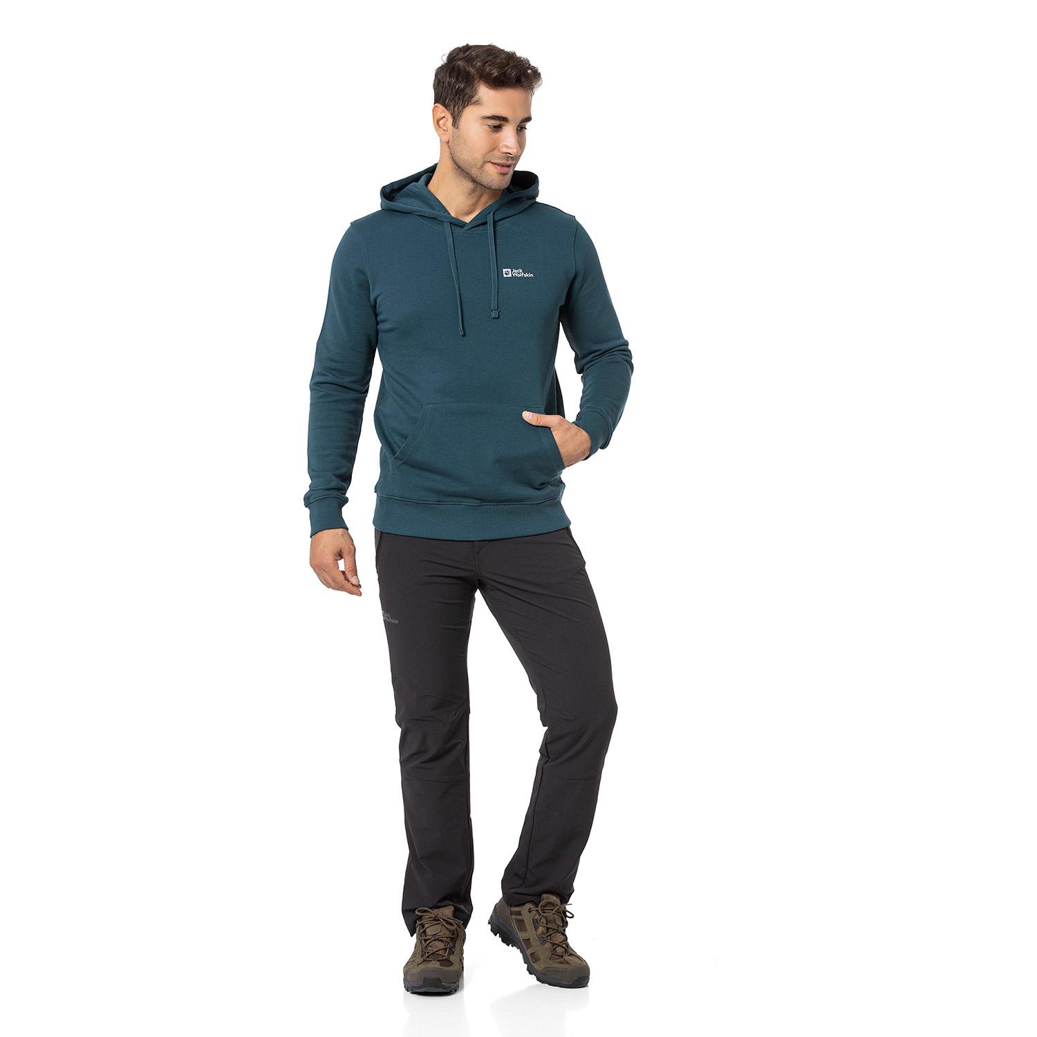 Jack Wolfskin Tommy Hoody Erkek Yeşil Sweat