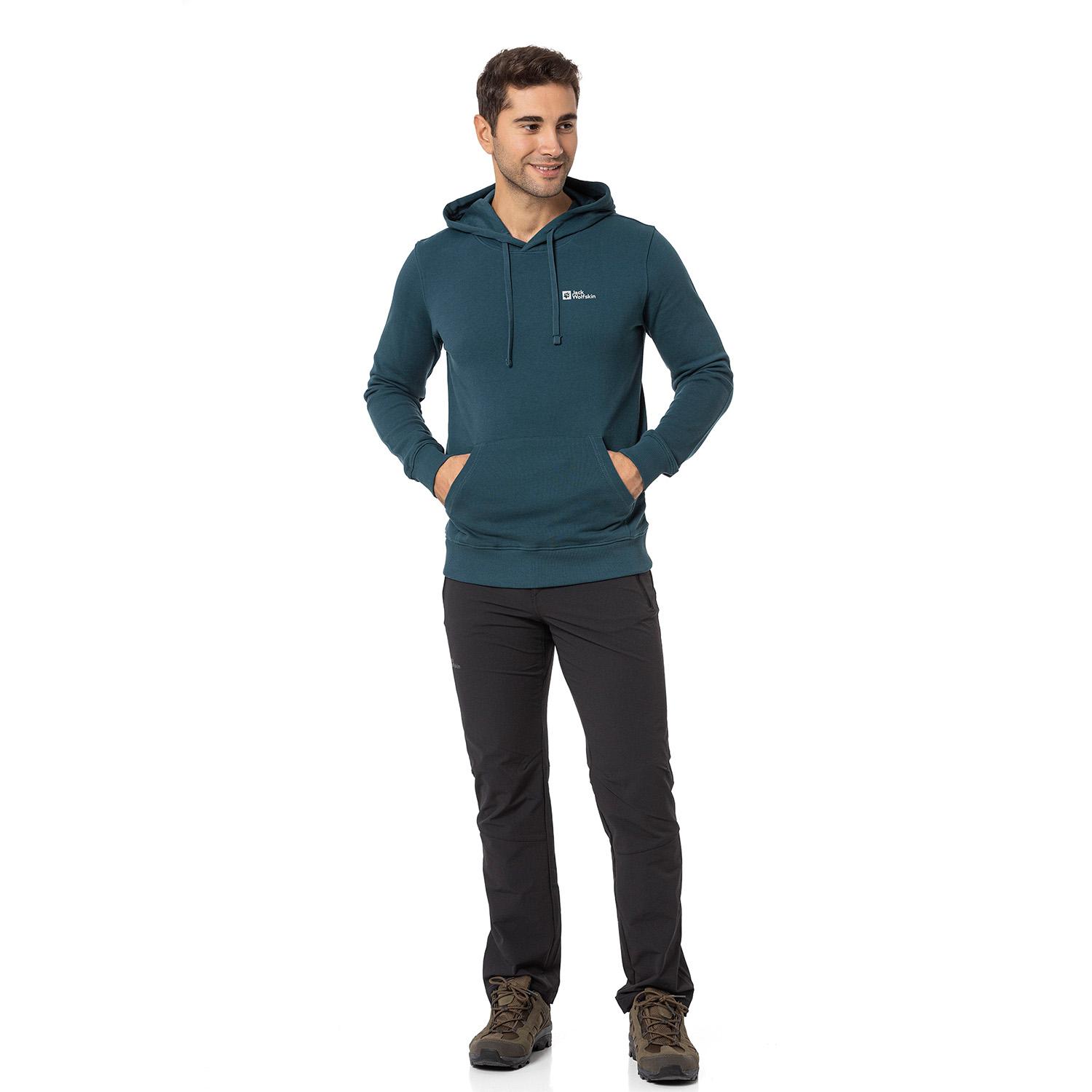 Jack Wolfskin Tommy Hoody Erkek Yeşil Sweat