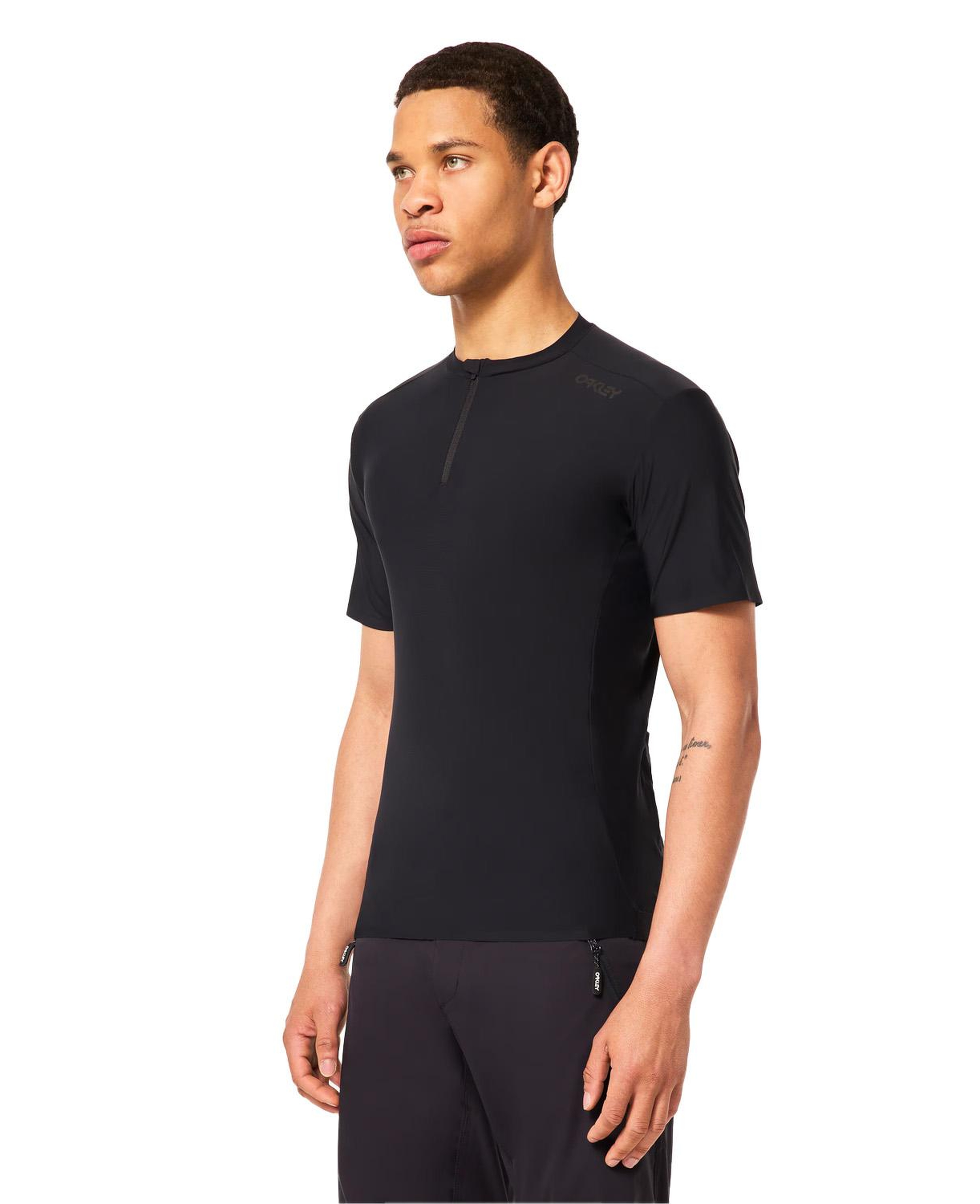 Oakley Point To Point 14 Zip Jersey Erkek Siyah Tişört