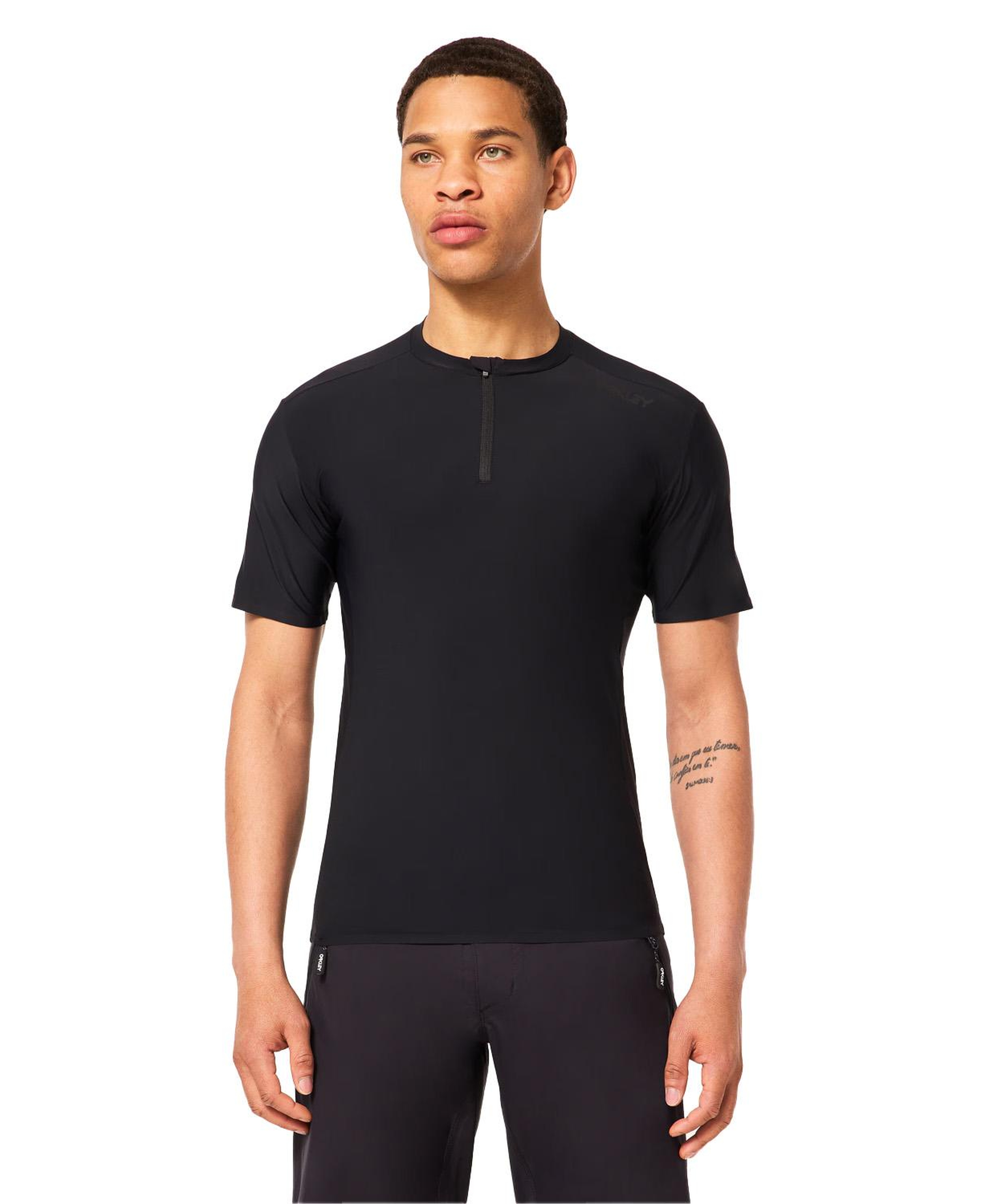 Oakley Point To Point 14 Zip Jersey Erkek Siyah Tişört
