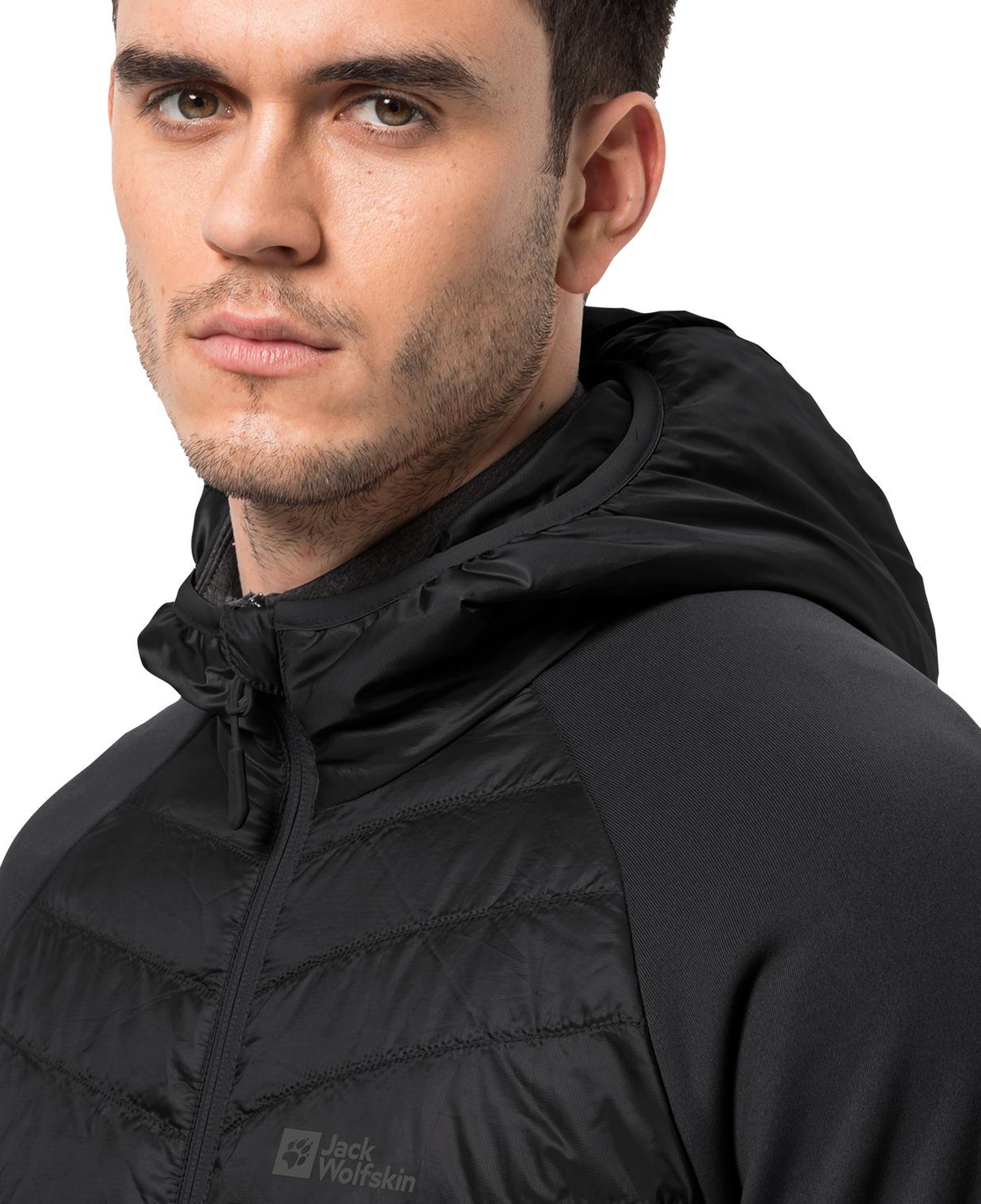 Jack Wolfskin Routeburn Pro Hybrid Erkek Siyah Outdoor Ceketi