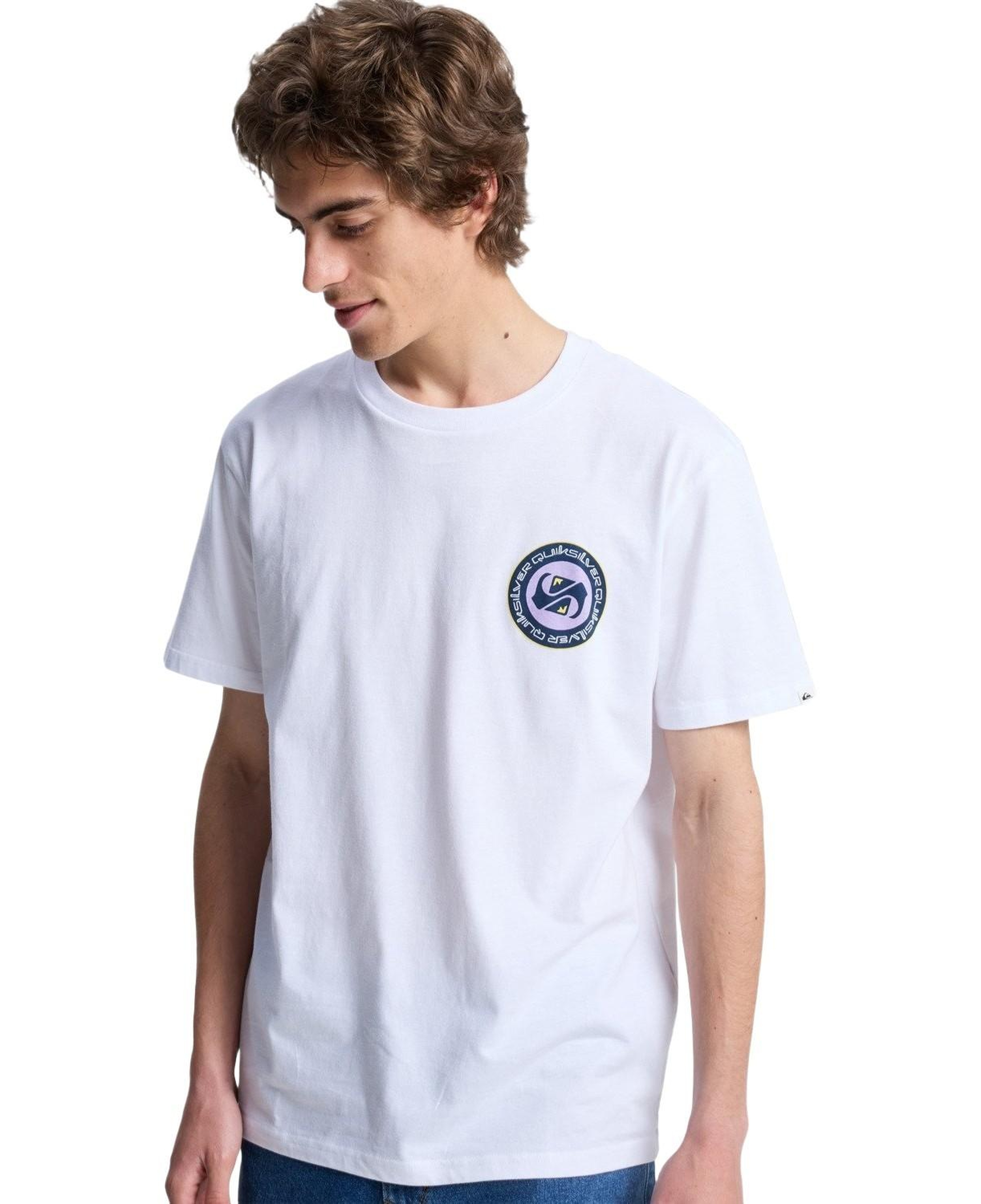 Quiksilver Ev Duality Erkek Beyaz Tişört