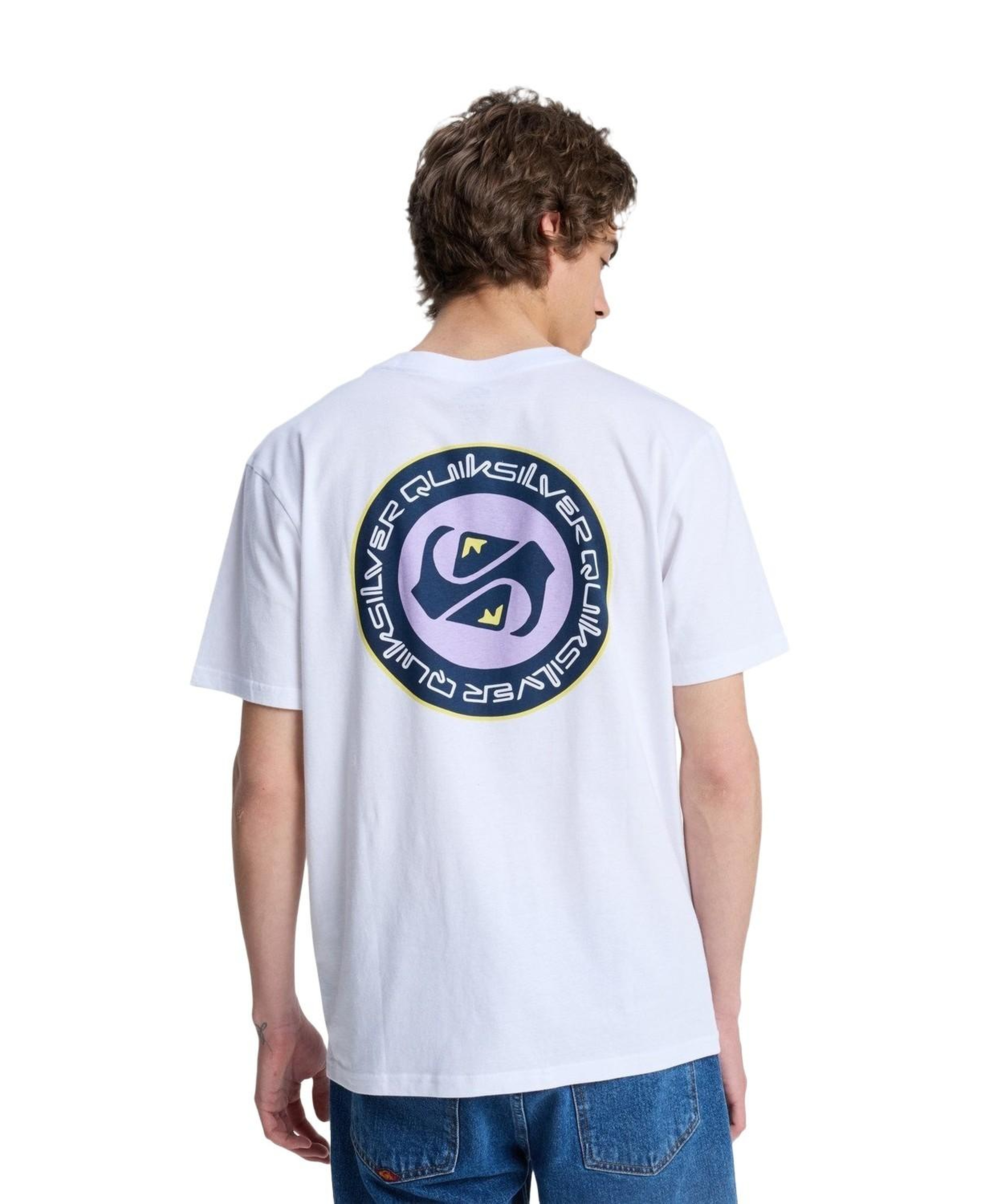 Quiksilver Ev Duality Erkek Beyaz Tişört