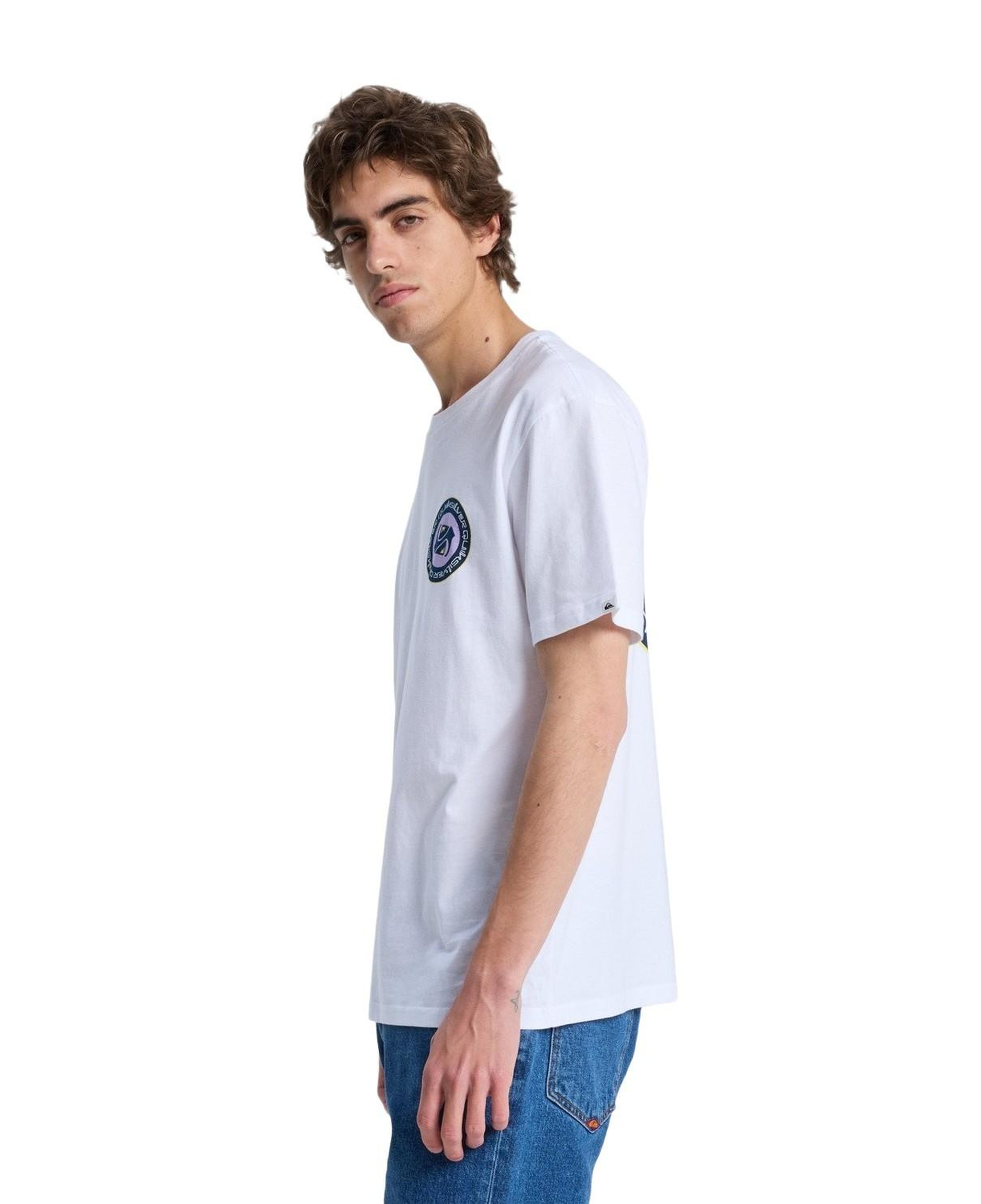Quiksilver Ev Duality Erkek Beyaz Tişört