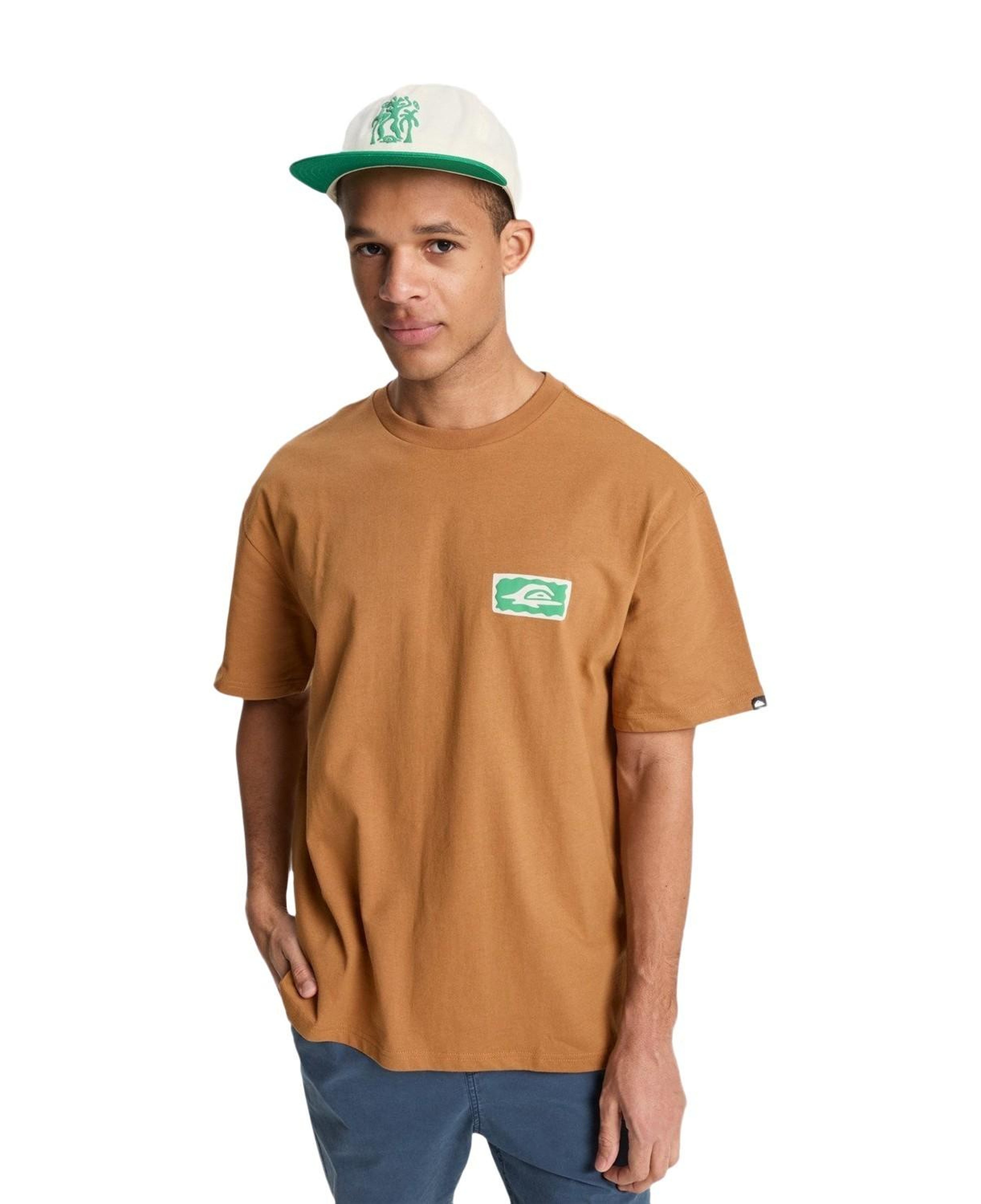 Quiksilver Serenity Splash Erkek Kahverengi Tişört
