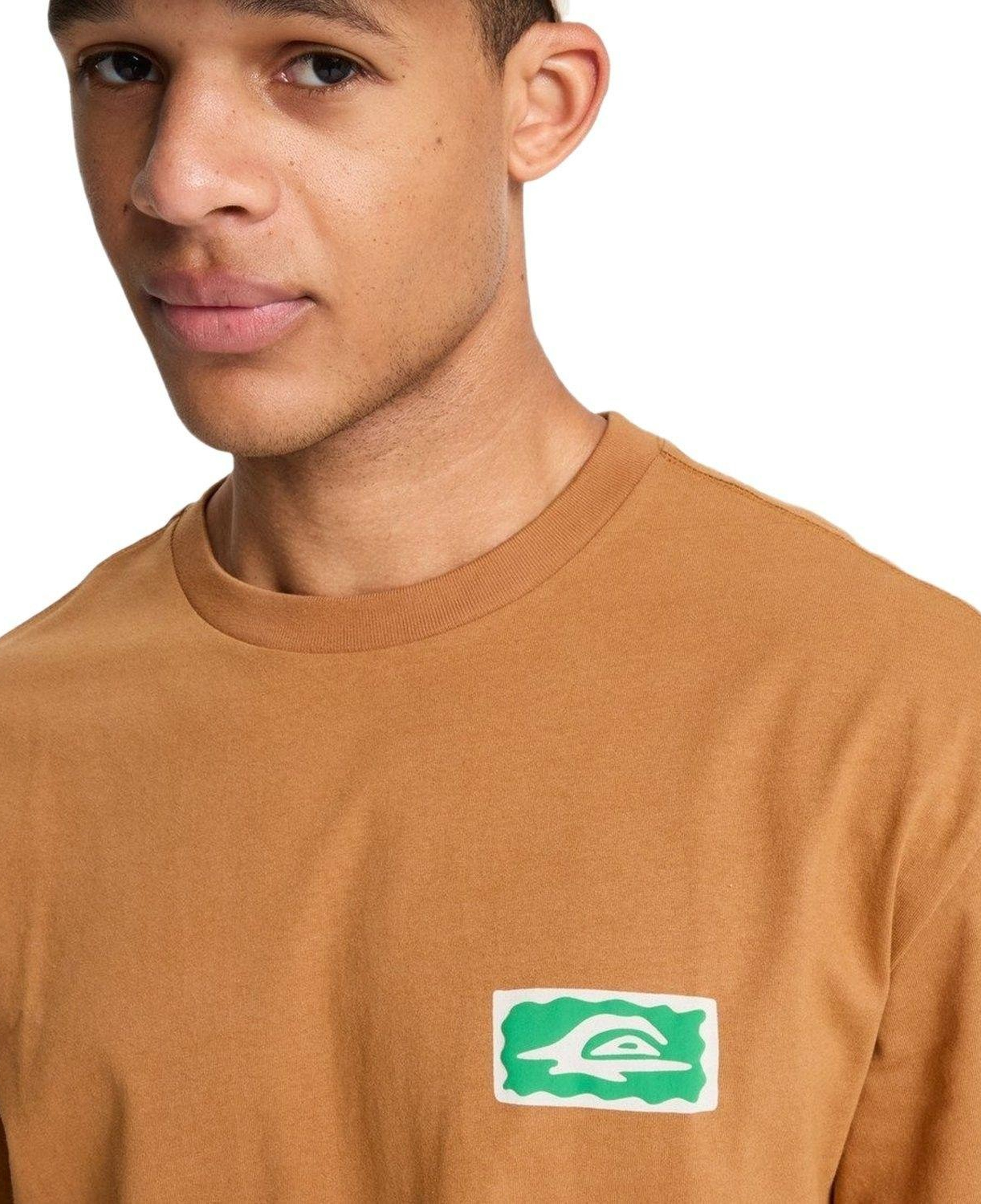 Quiksilver Serenity Splash Erkek Kahverengi Tişört