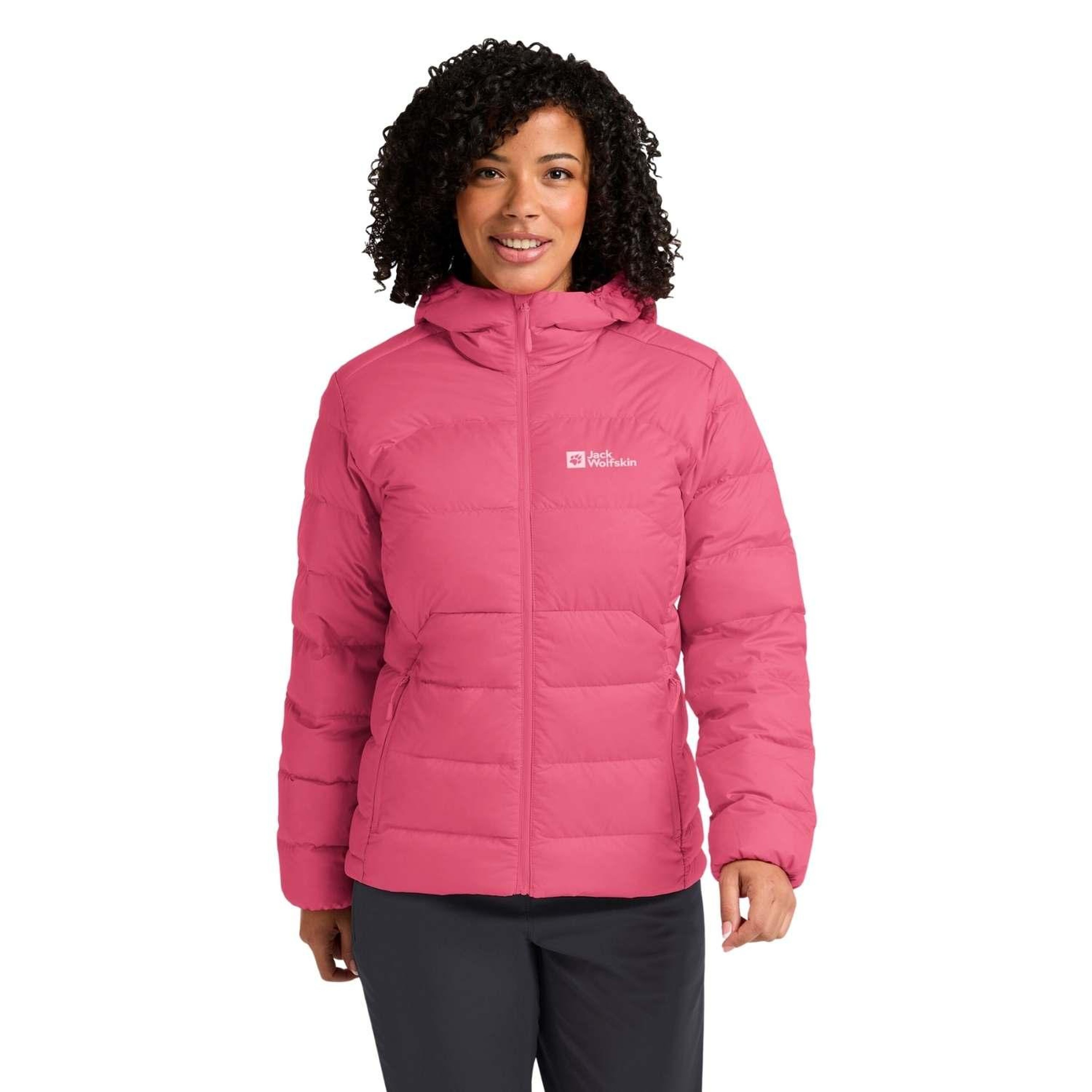Jack Wolfskin Ather Do Hoody Rds Kadın Pembe Outdoor Ceketi