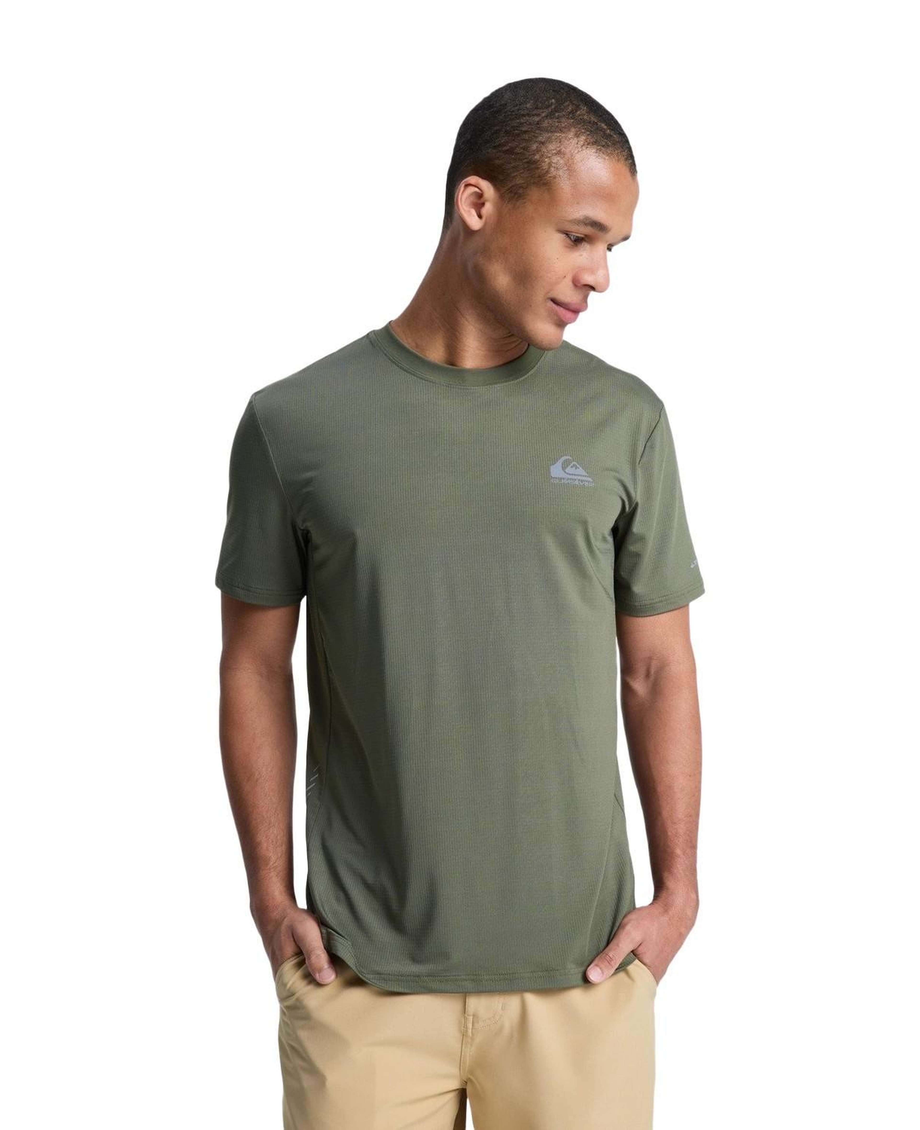 Quiksilver Caecilian Erkek Yeşil Tişört