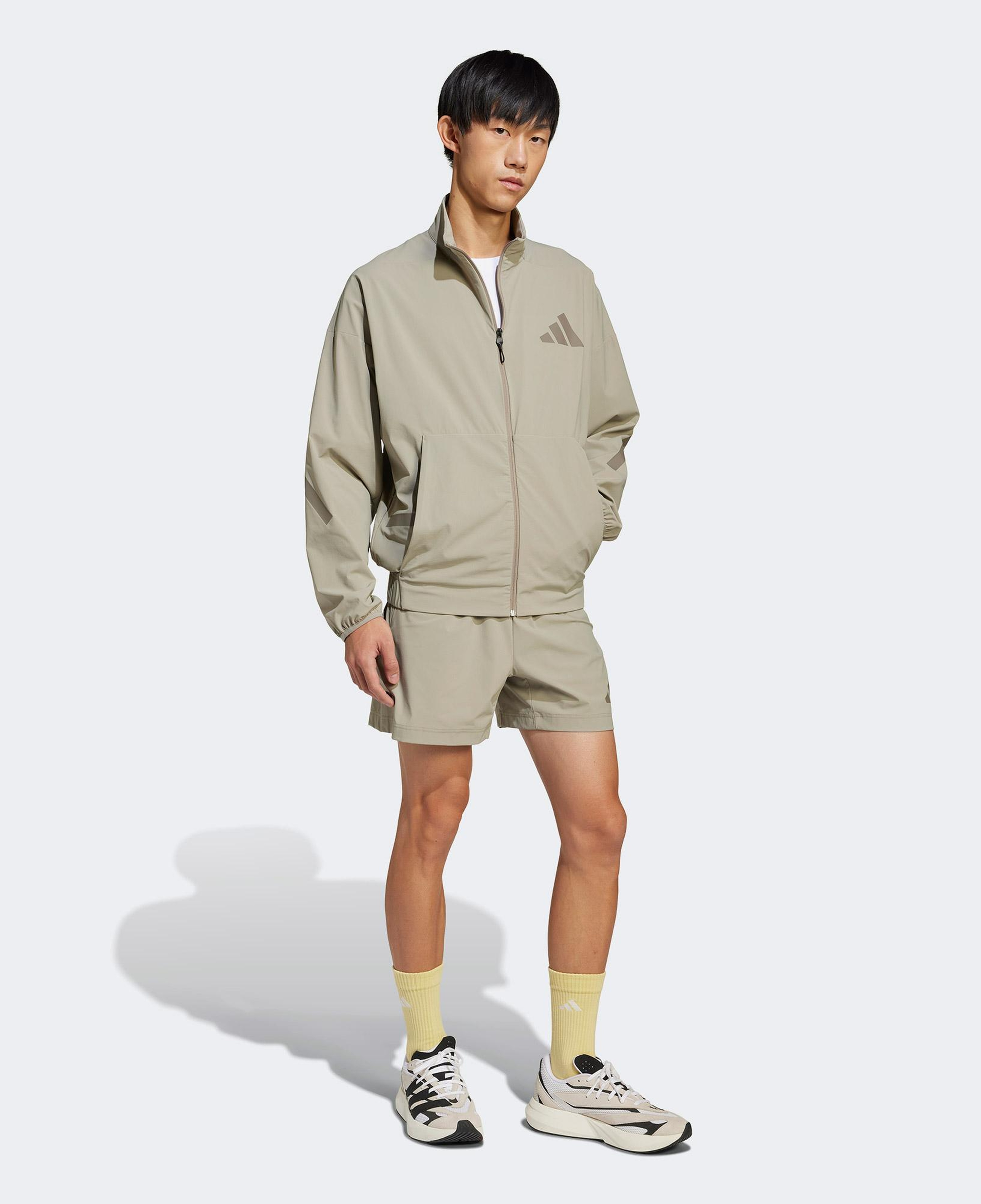 adidas Z.N.E. Woven Erkek Bej Eşofman Üstü