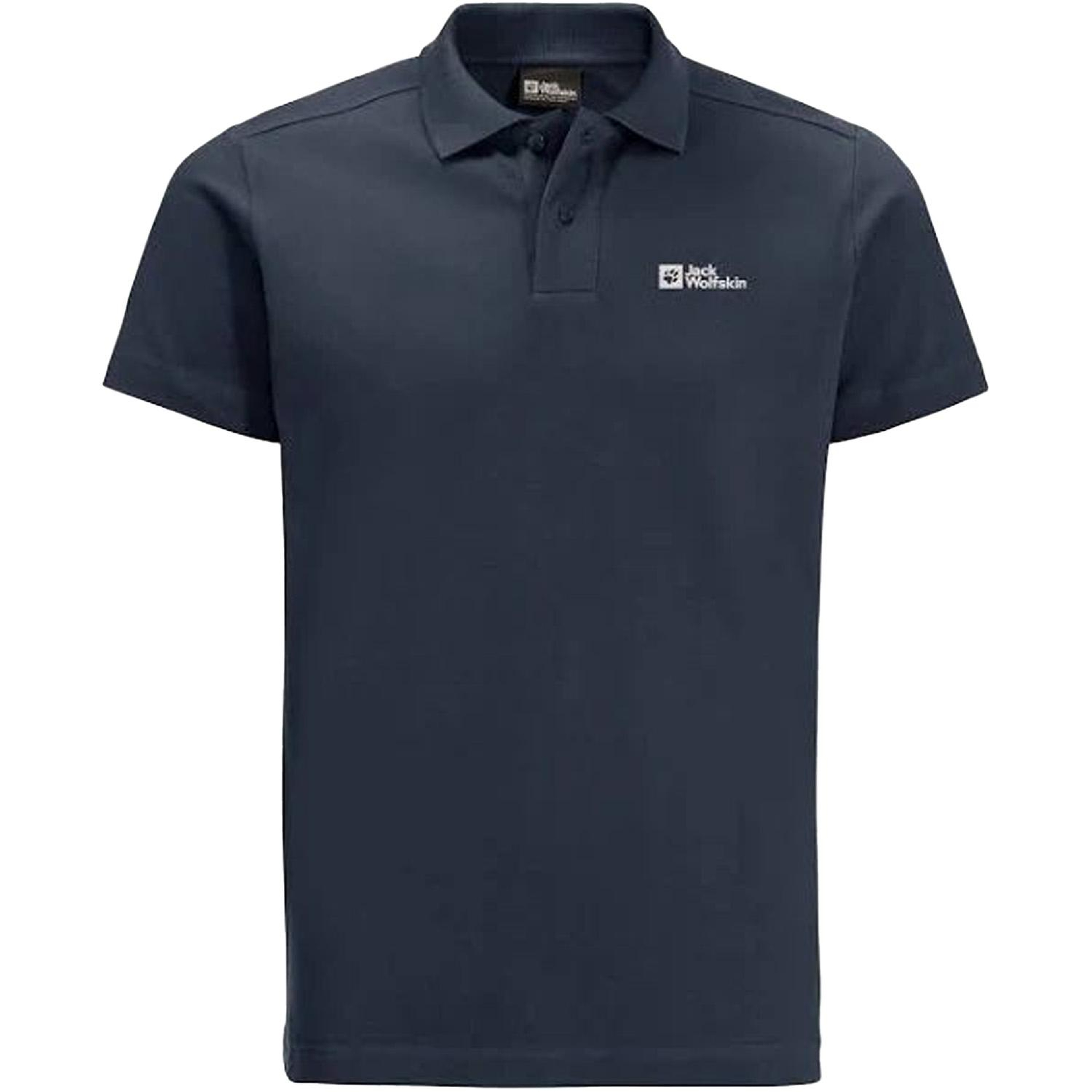 Jack Wolfskin Essential Polo Erkek Mavi Polo Tişört