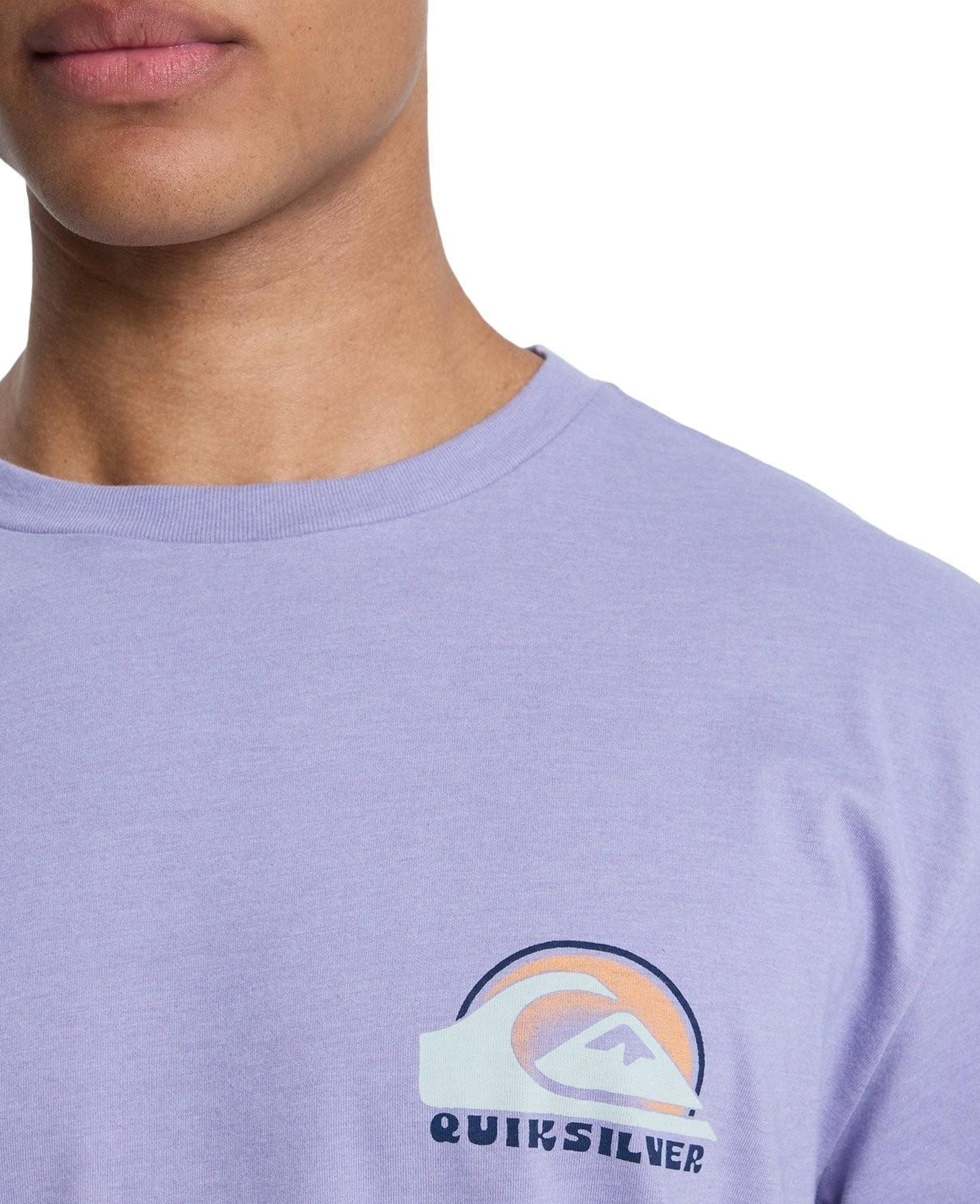 Quiksilver Hellbender Erkek Mor Tişört