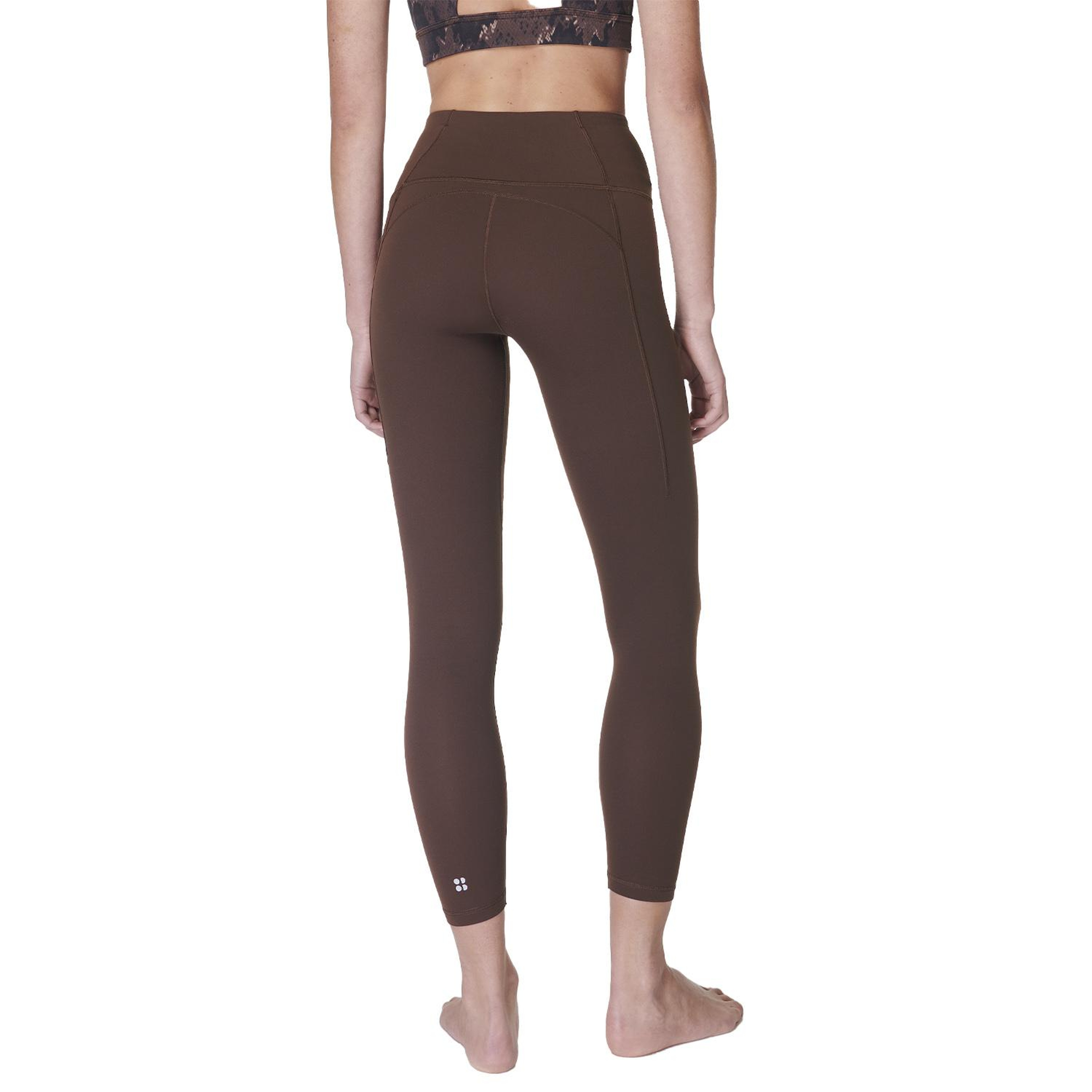 Sweaty Betty Super Soft 78 Yoga Leggings Kadın Kahverengi Yoga Tayt