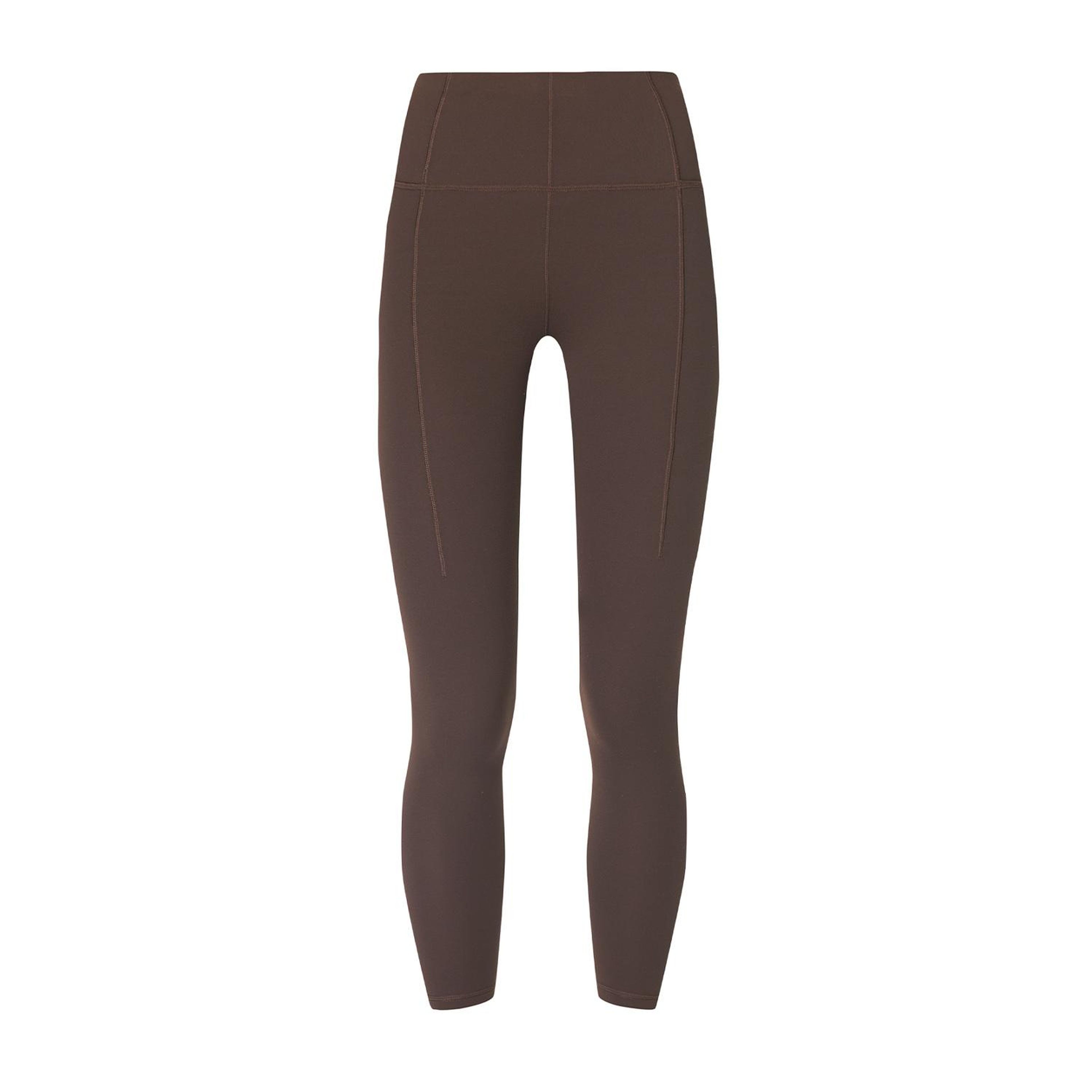 Sweaty Betty Super Soft 78 Yoga Leggings Kadın Kahverengi Yoga Tayt