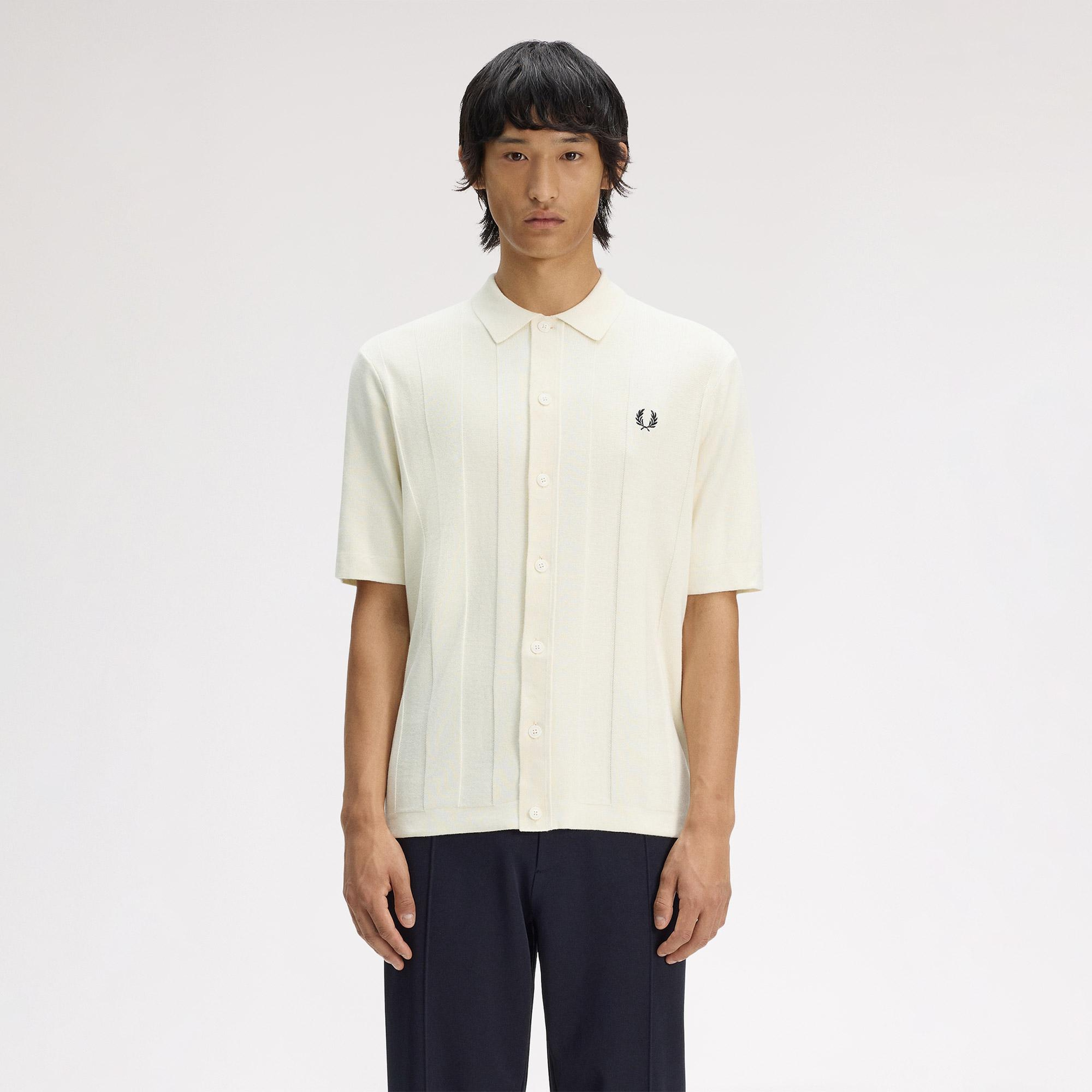 Fred Perry Erkek Krem Polo