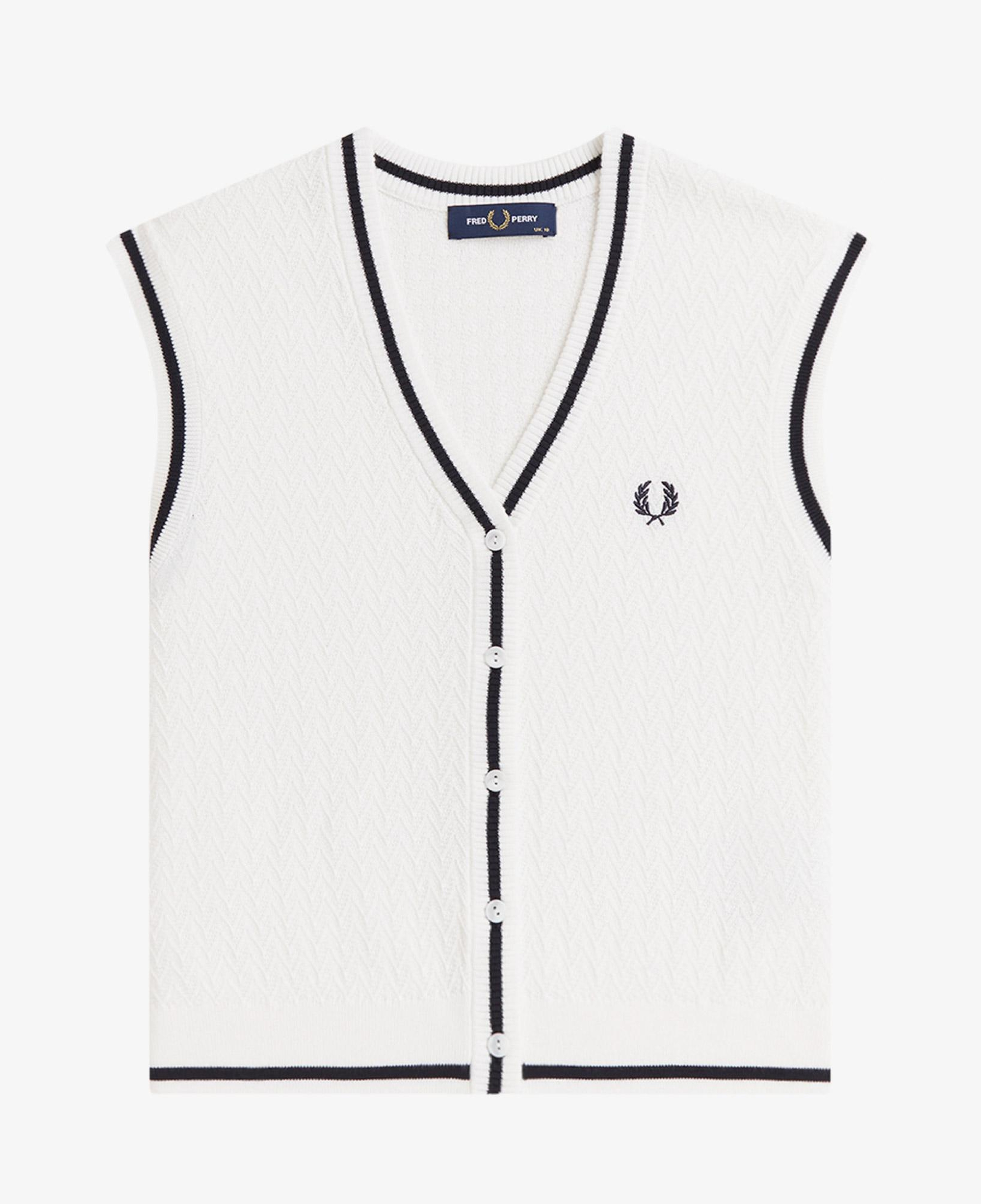 Fred Perry Kadın Beyaz Yelek