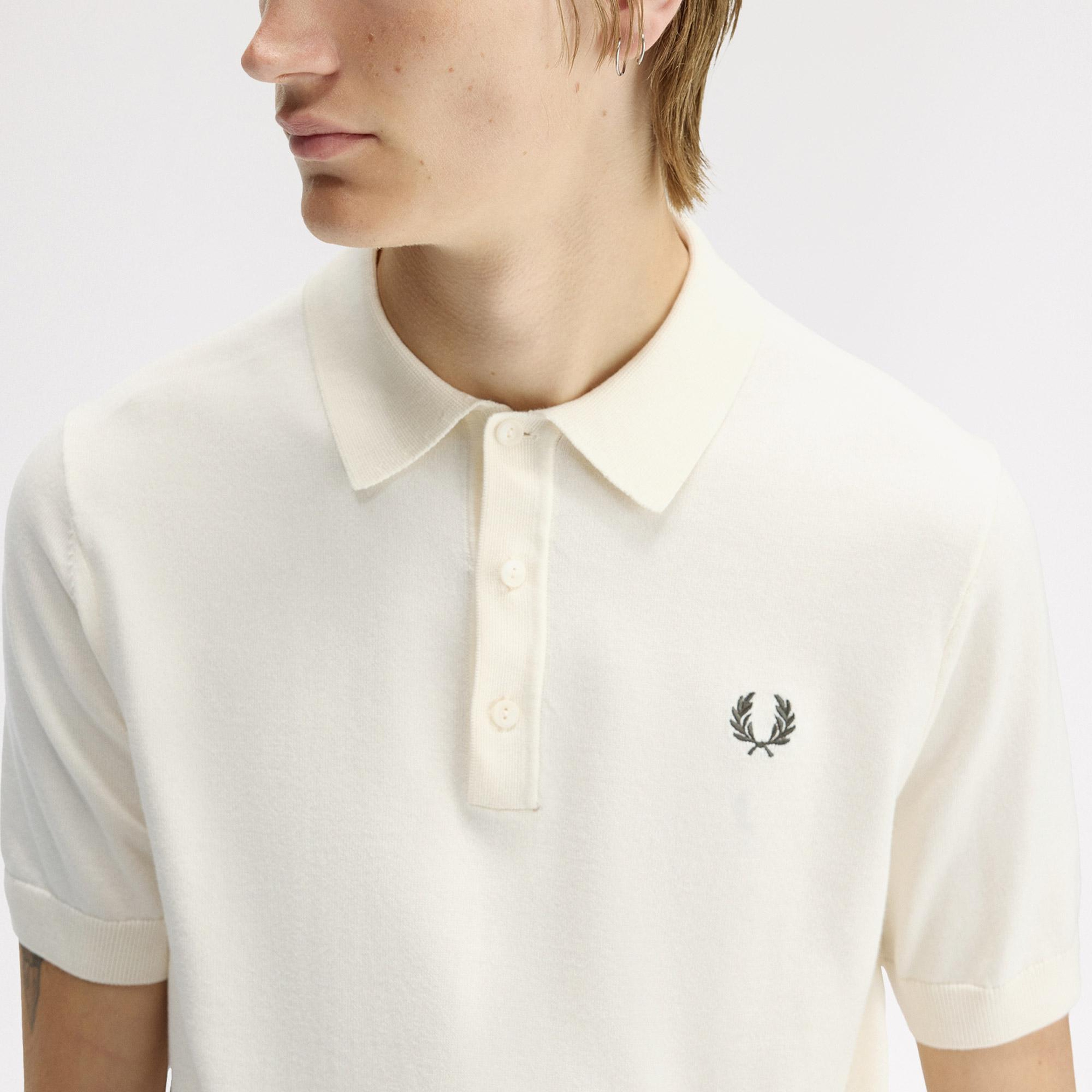 Fred Perry Erkek Krem Polo