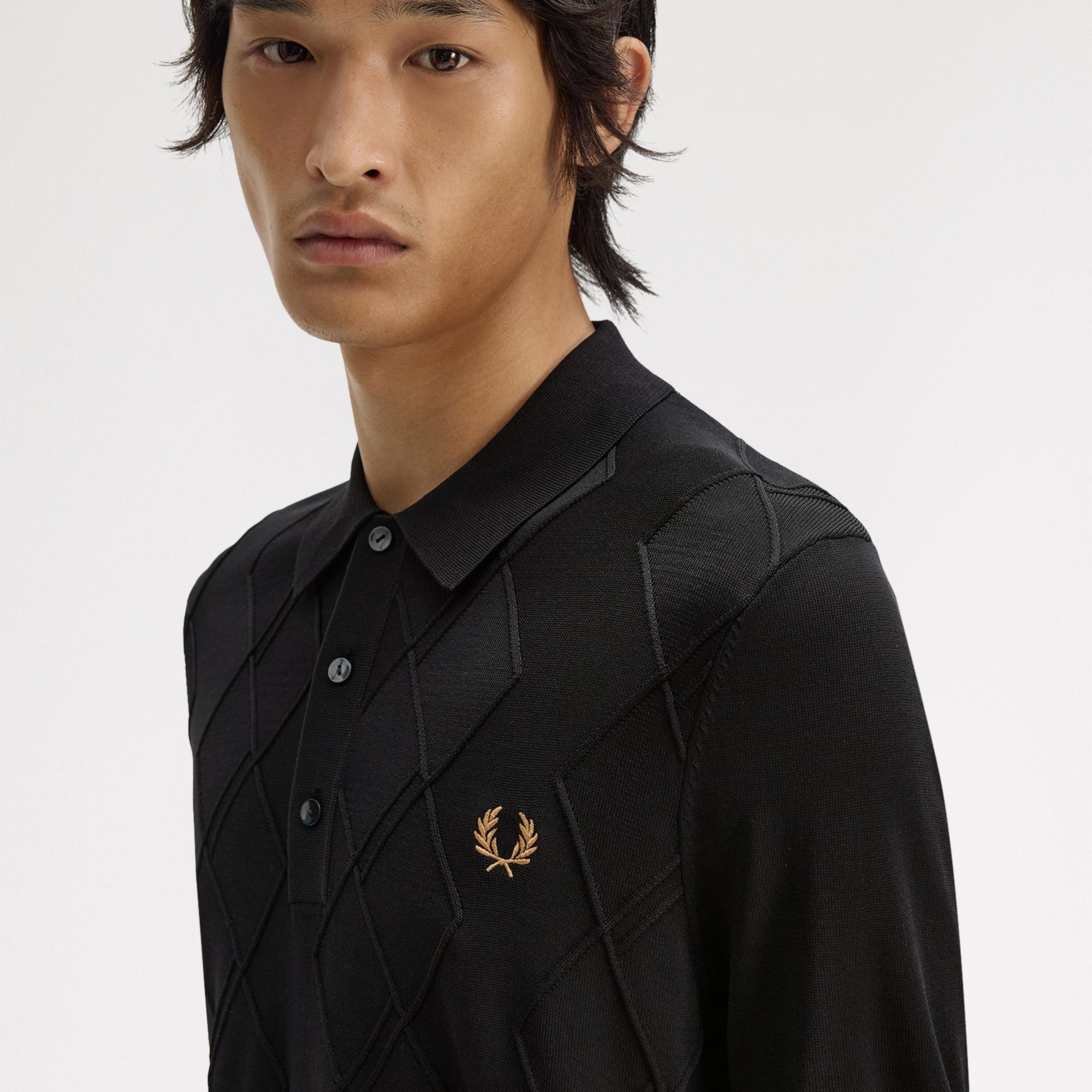 Fred Perry Erkek Siyah Polo