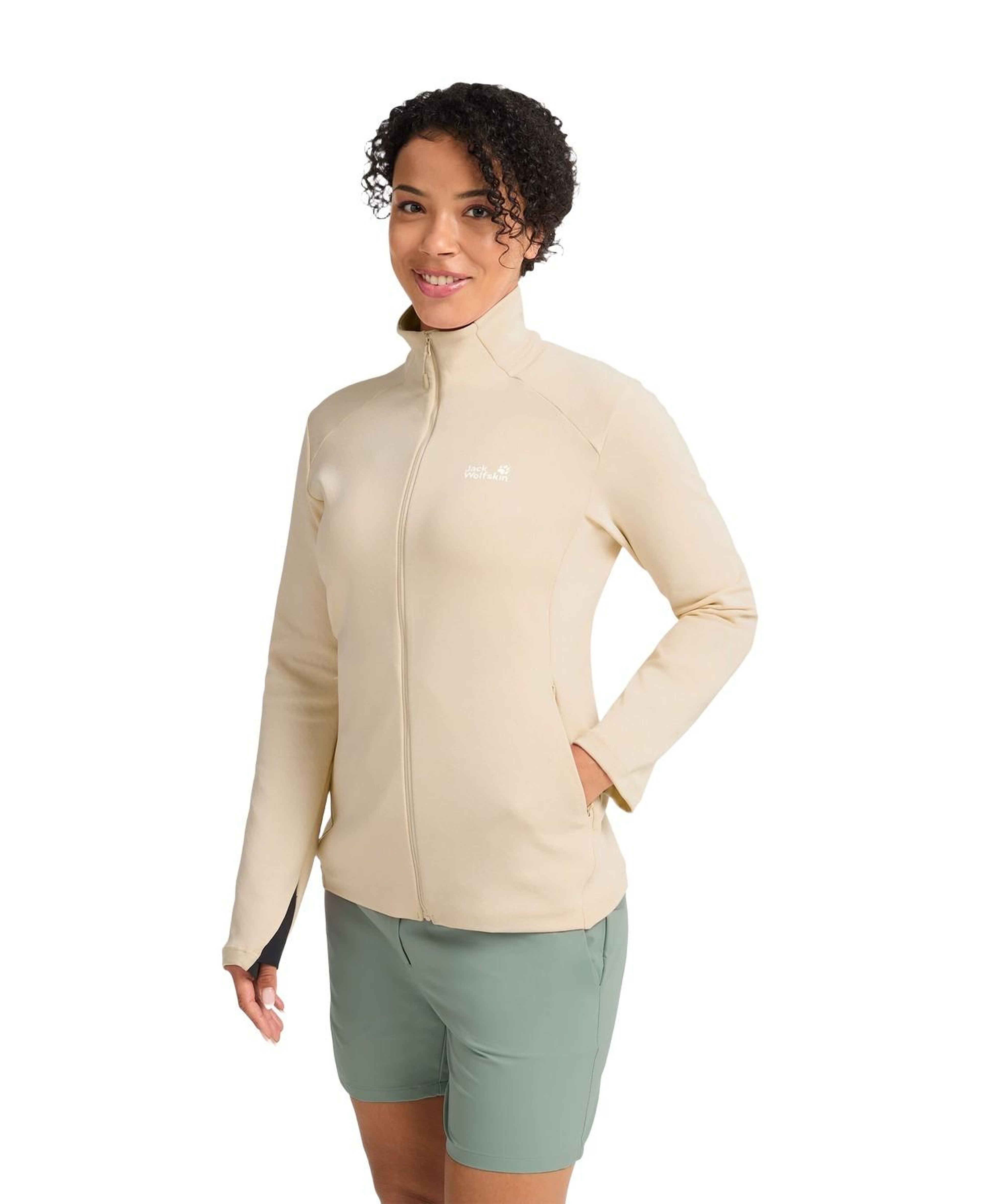 Jack Wolfskin Rockpaw 3L Erkek Bej Outdoor Ceketi