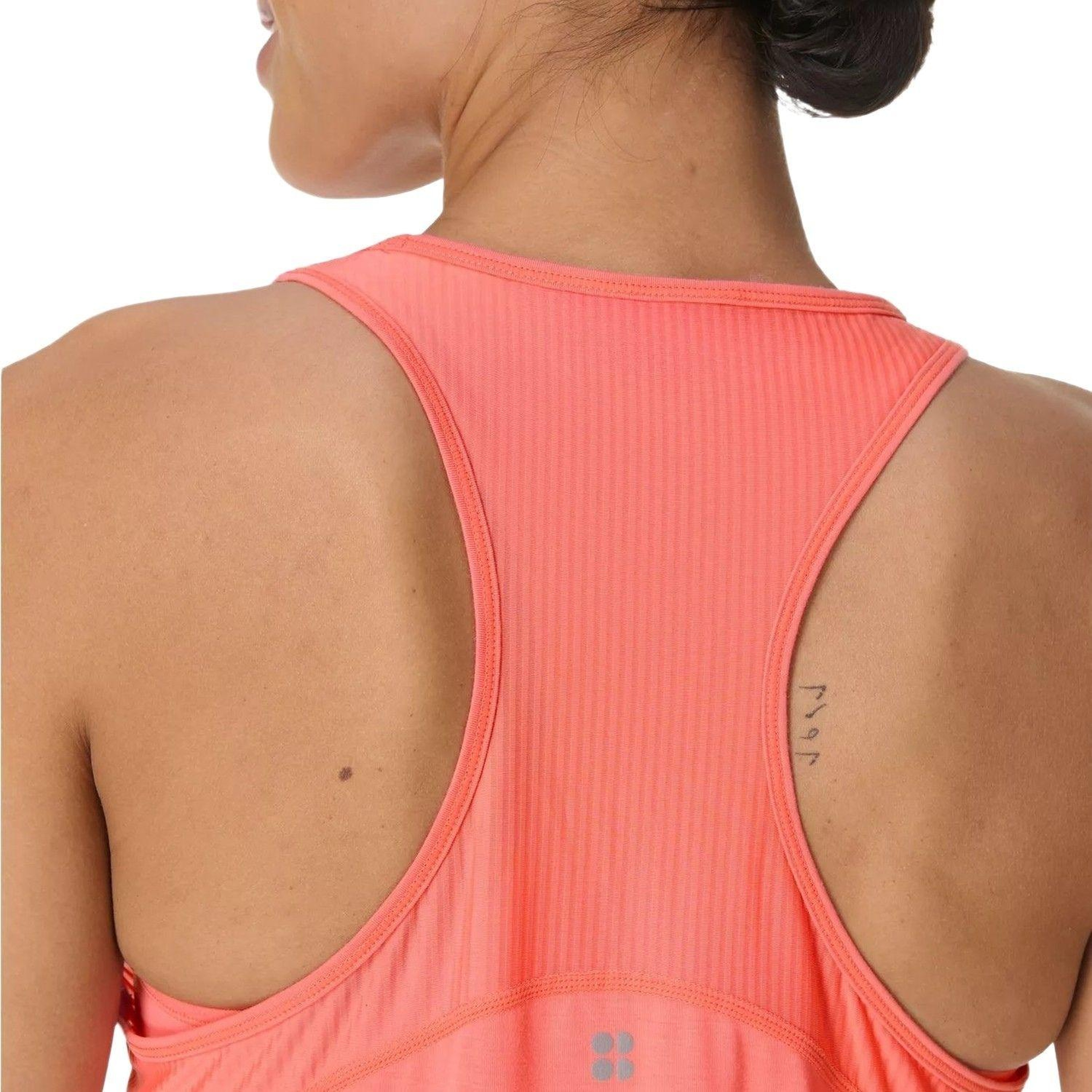 Sweaty Betty Breathe Easy Mesh Run Kadın Pembe Tank Top