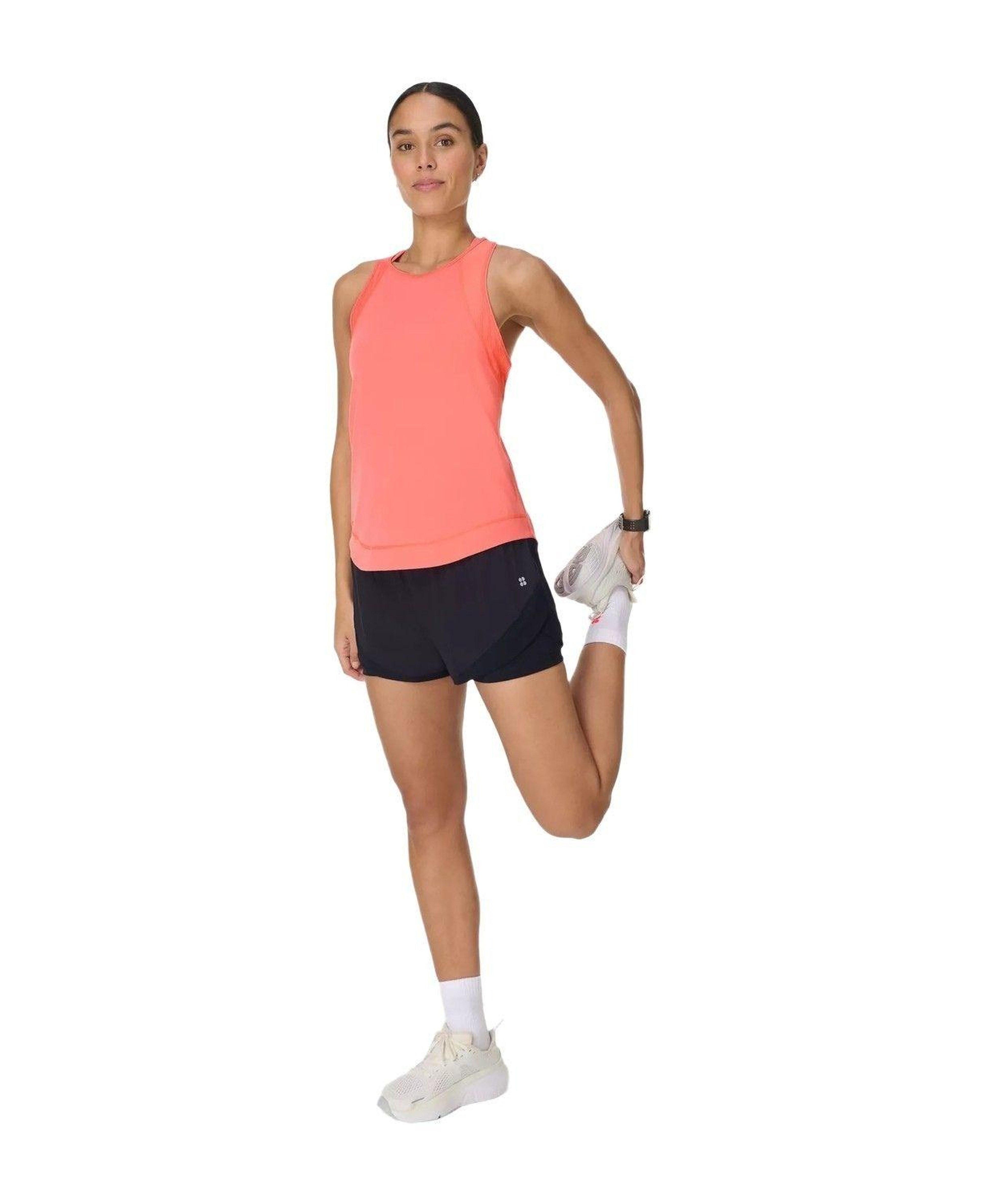 Sweaty Betty Breathe Easy Mesh Run Kadın Pembe Tank Top