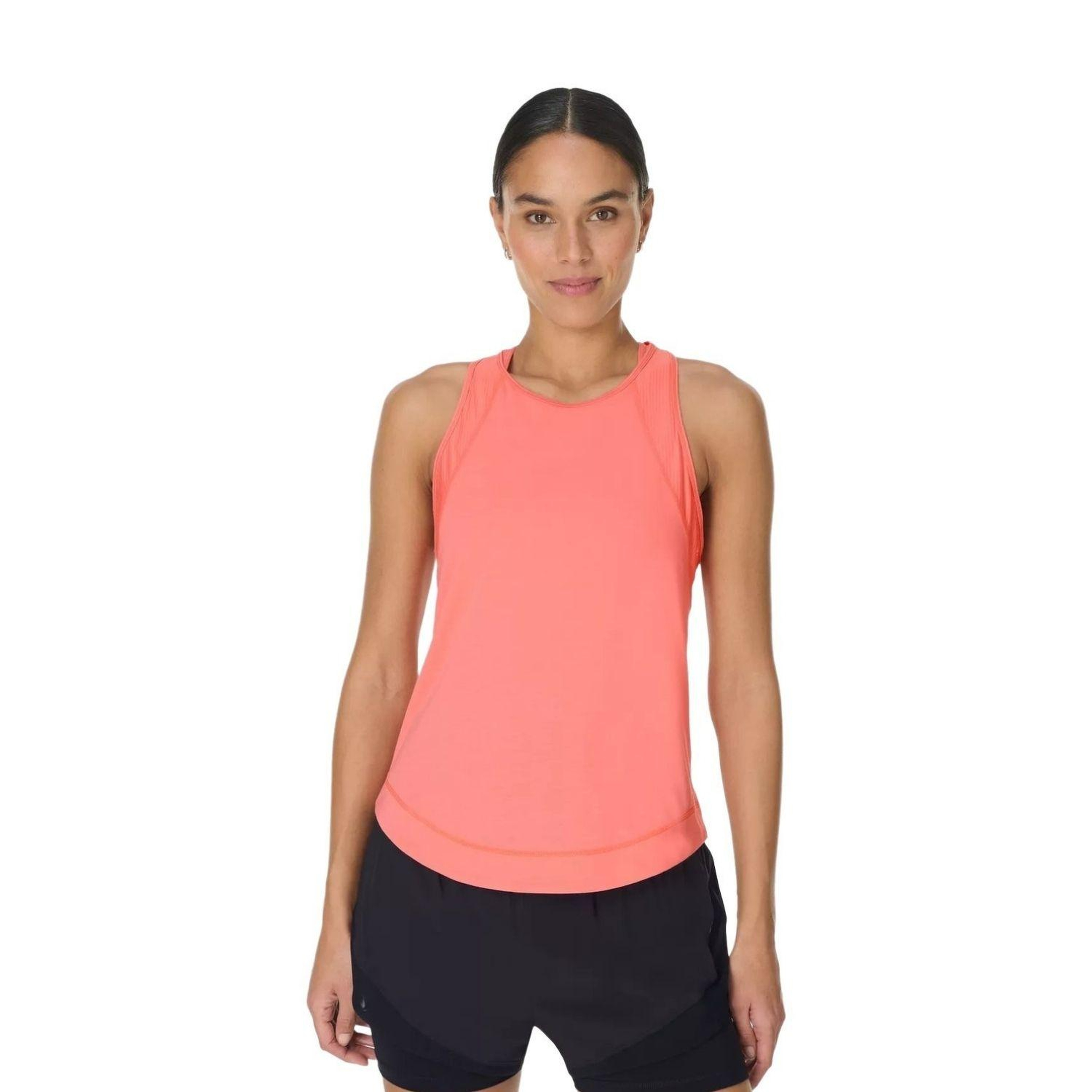 Sweaty Betty Breathe Easy Mesh Run Kadın Pembe Tank Top