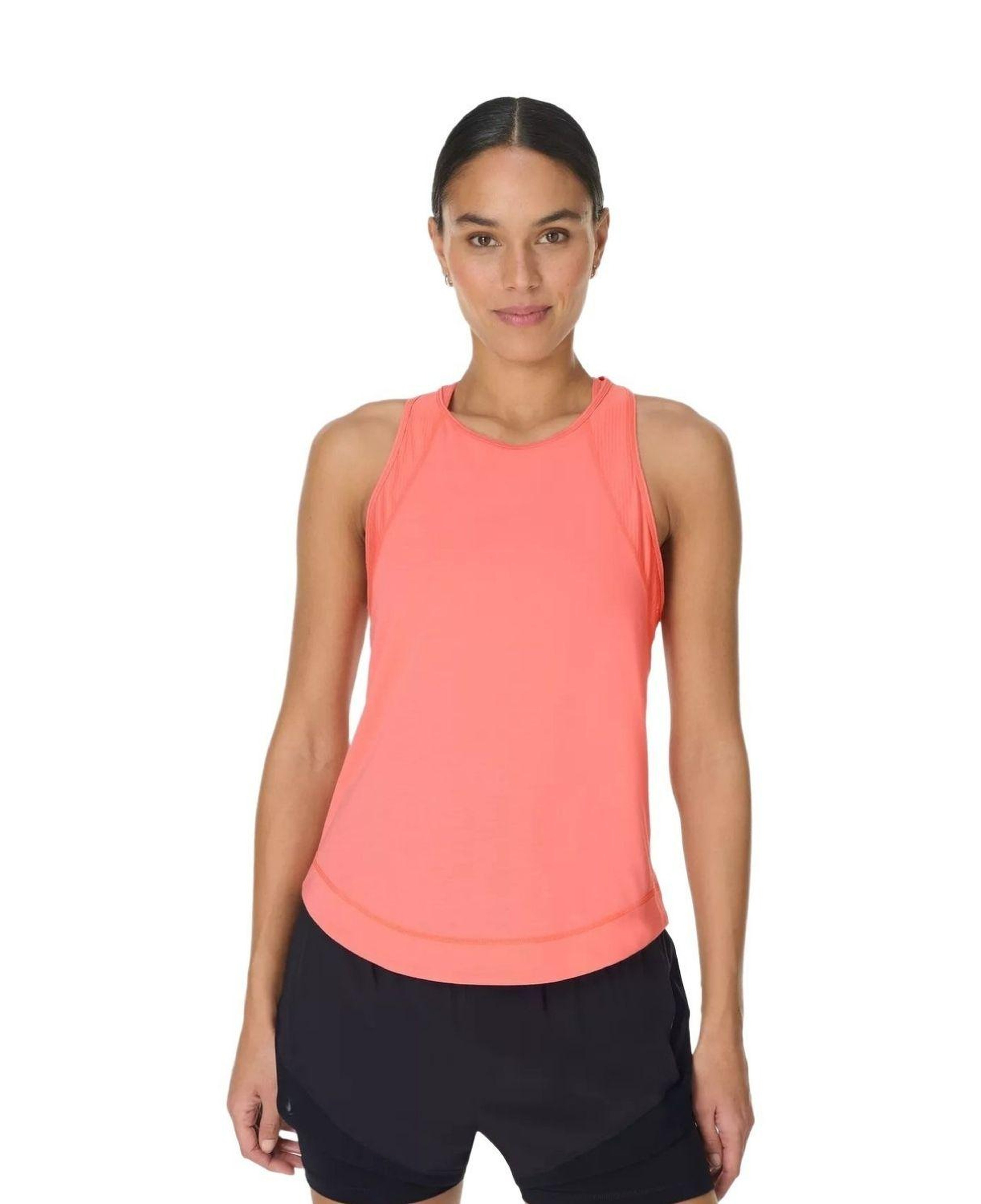 Sweaty Betty Breathe Easy Mesh Run Kadın Pembe Tank Top