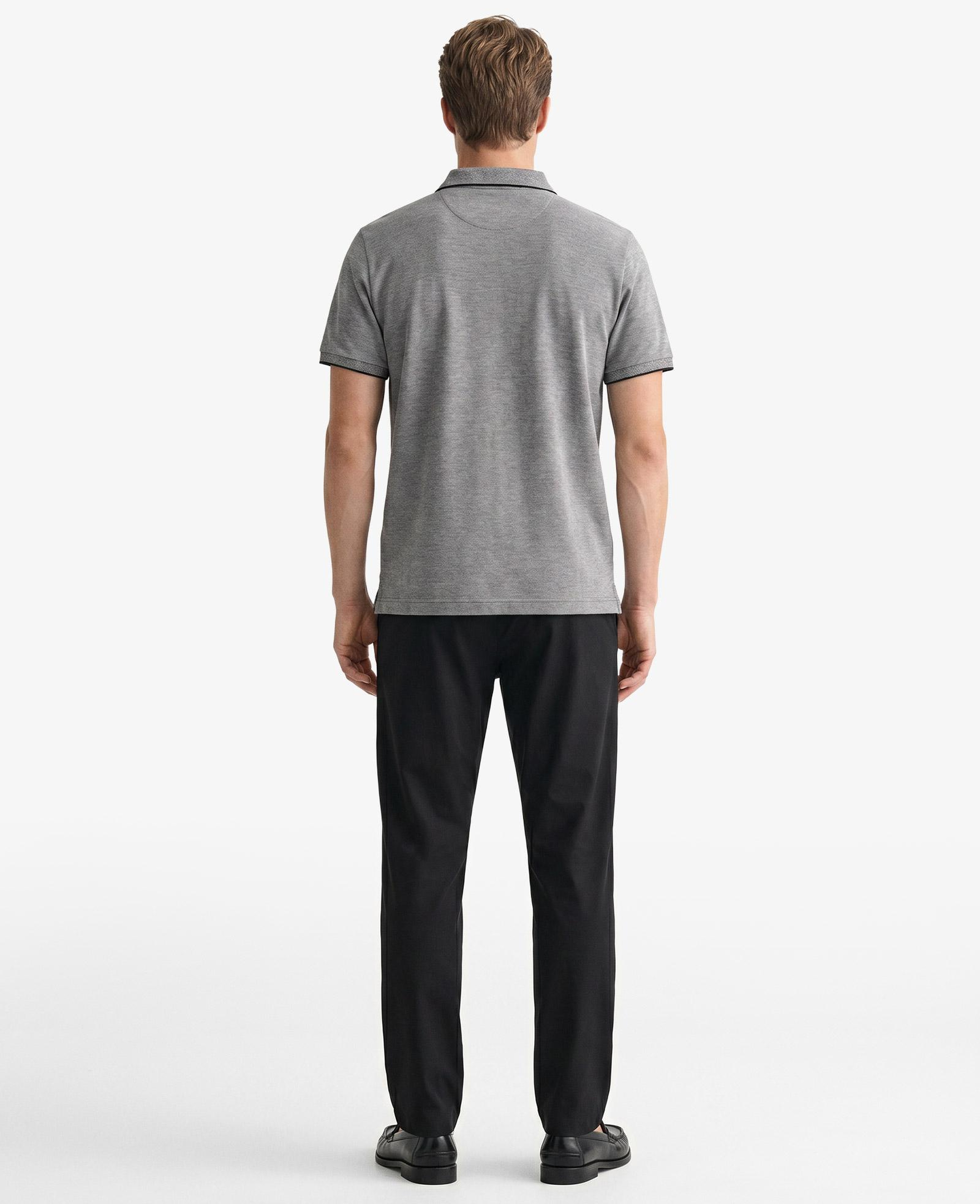 GANT Erkek Siyah Regular Fit Polo Yaka T-Shirt