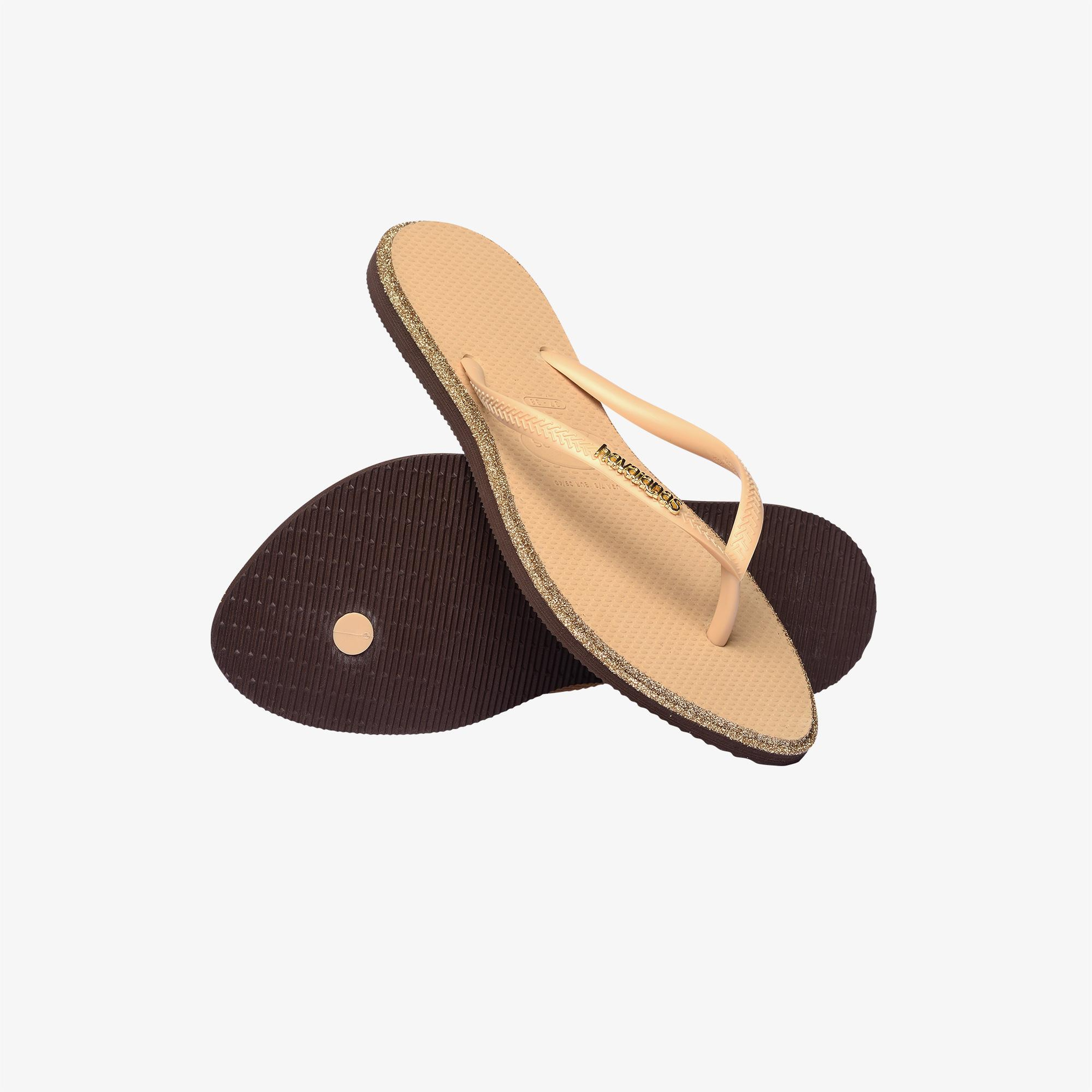 Havaianas Slim Point Glitter Kadın Altın Rengi Terlik