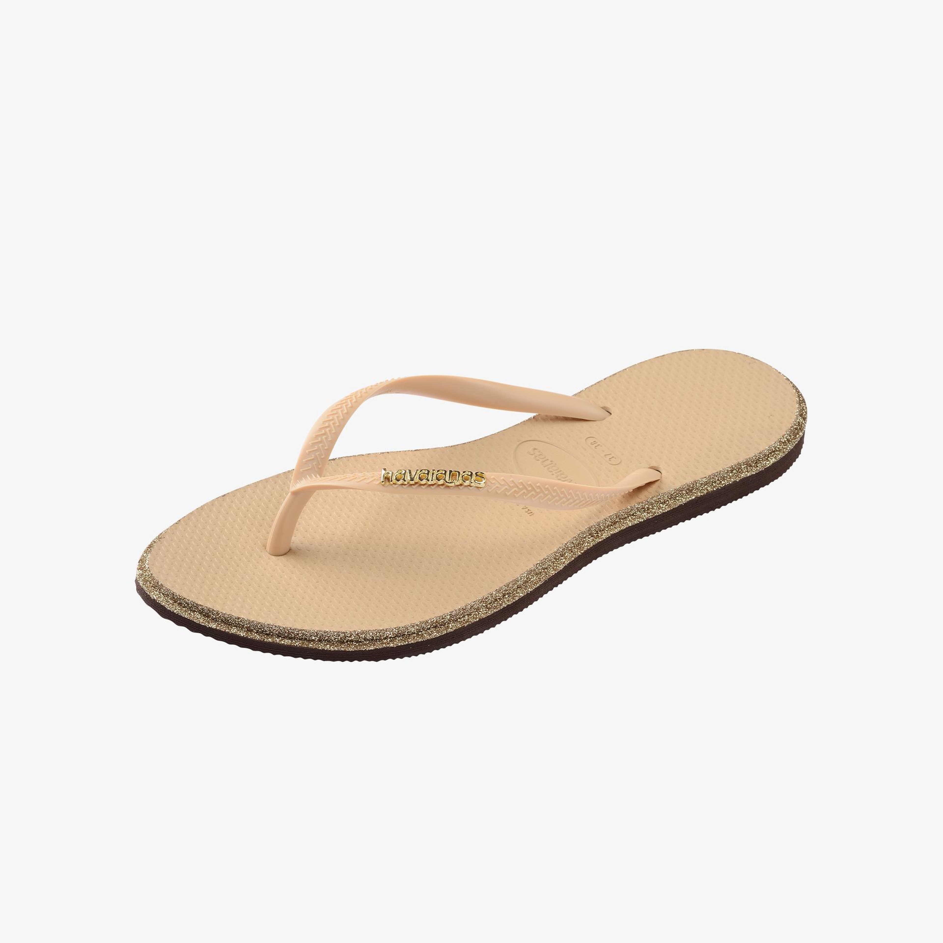 Havaianas Slim Point Glitter Kadın Altın Rengi Terlik