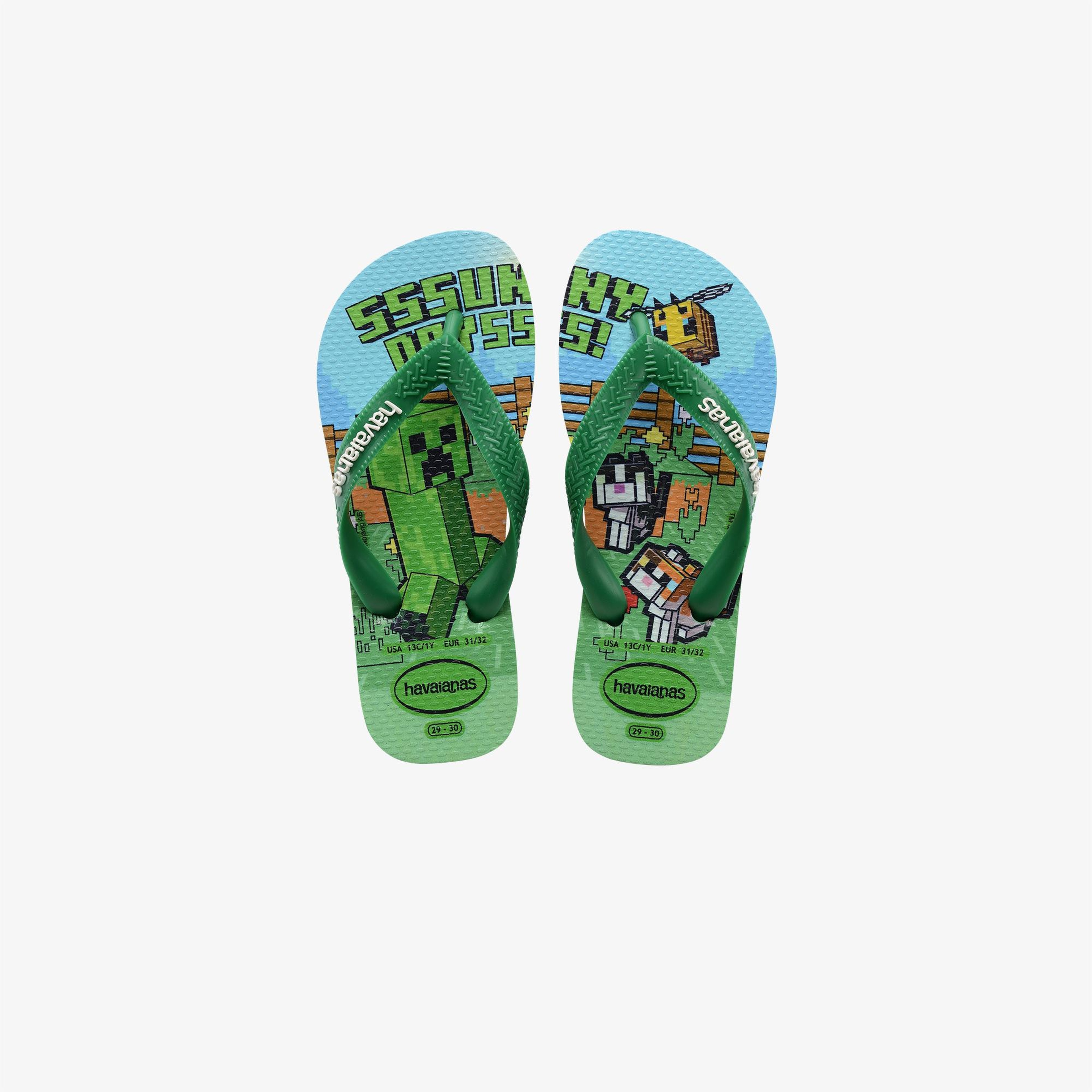 Havaianas Kids Minecraft Çocuk Yeşil Terlik