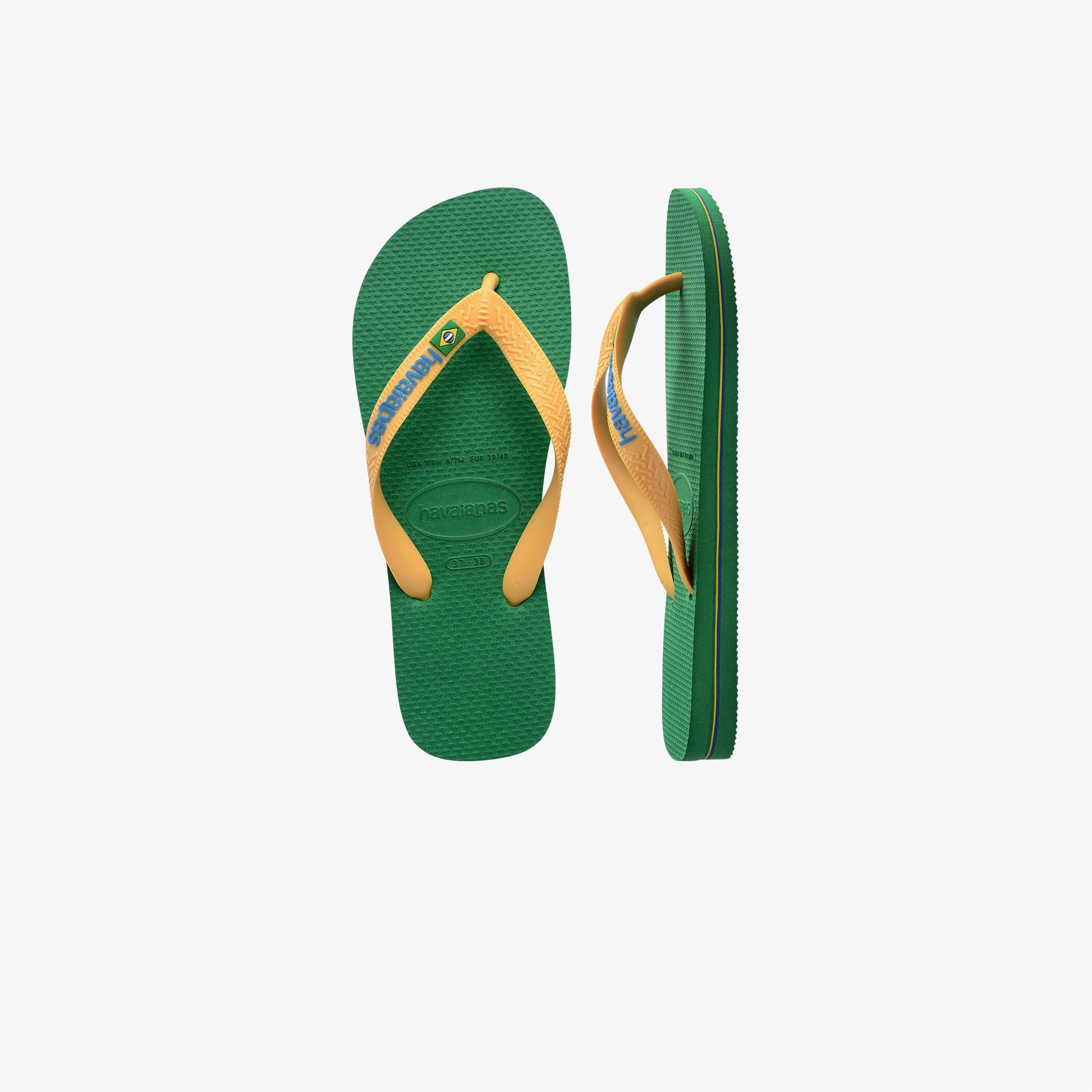 Havaianas Brasil Logo Unisex Yeşil Terlik