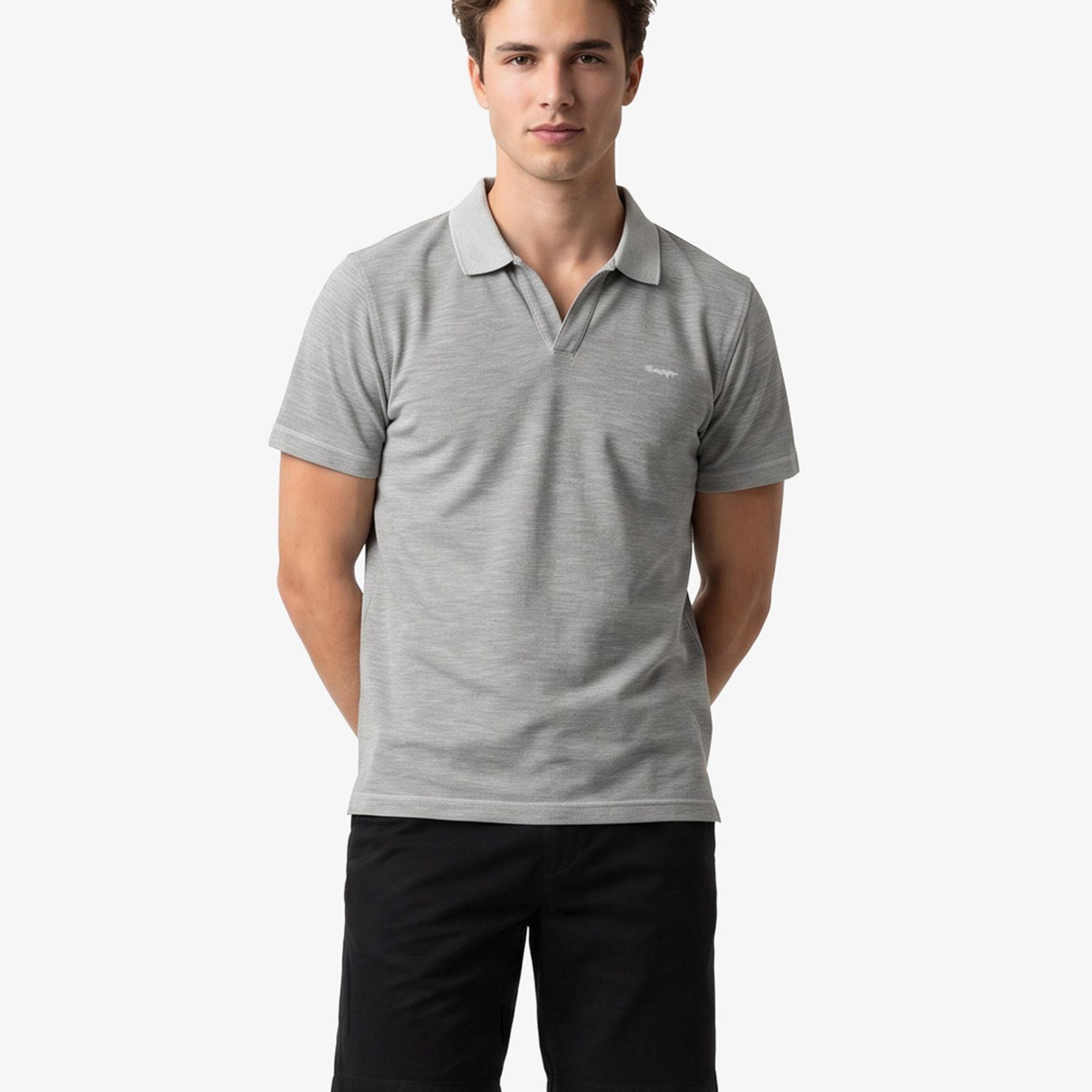 GANT Erkek Yeşil Regular Fit Polo Yaka T-Shirt