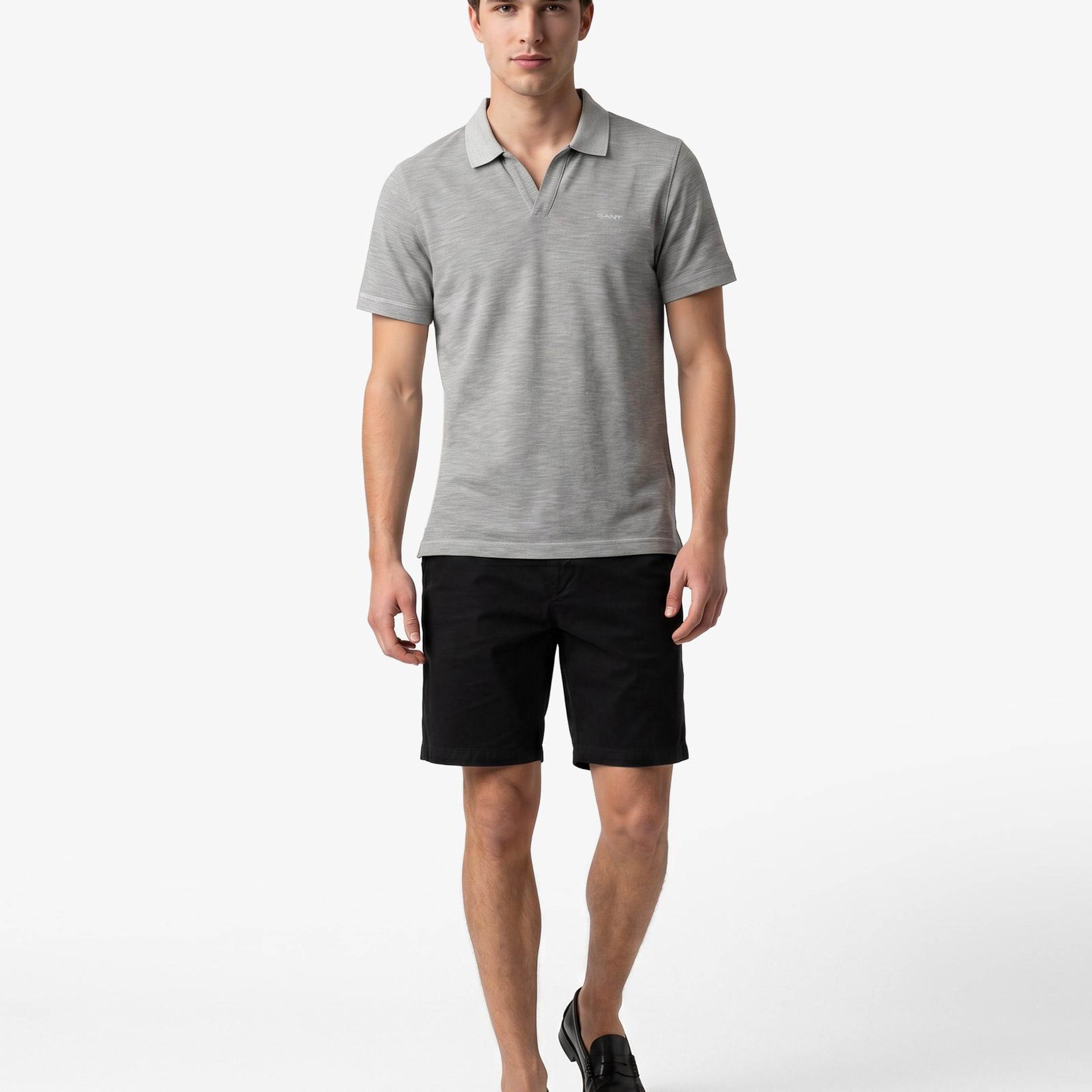 GANT Erkek Yeşil Regular Fit Polo Yaka T-Shirt