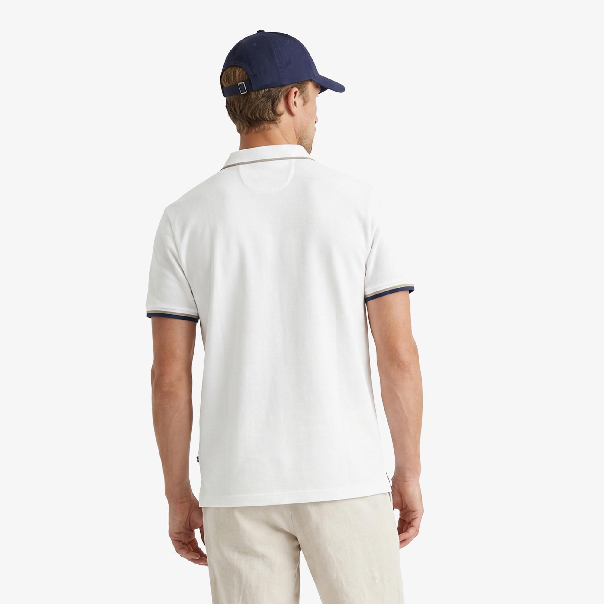 Nautica Erkek Beyaz Regular Fit Polo Yaka T-Shirt