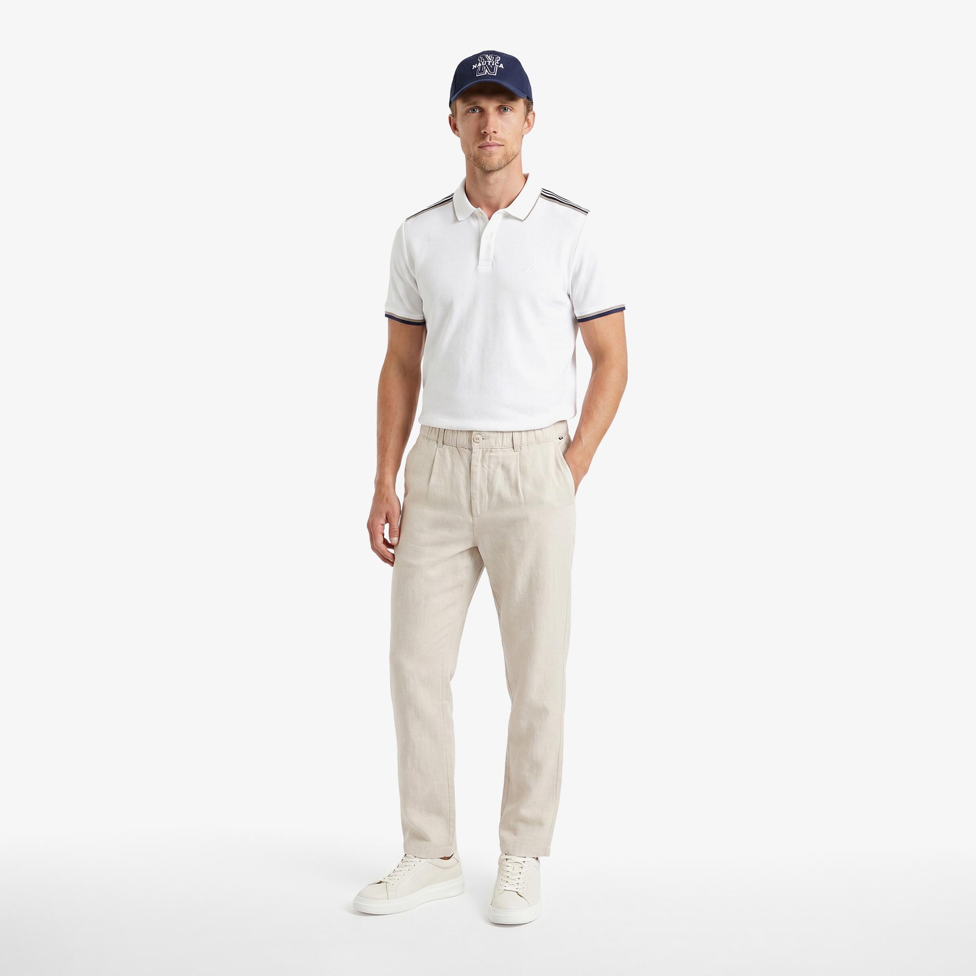 Nautica Erkek Beyaz Regular Fit Polo Yaka T-Shirt