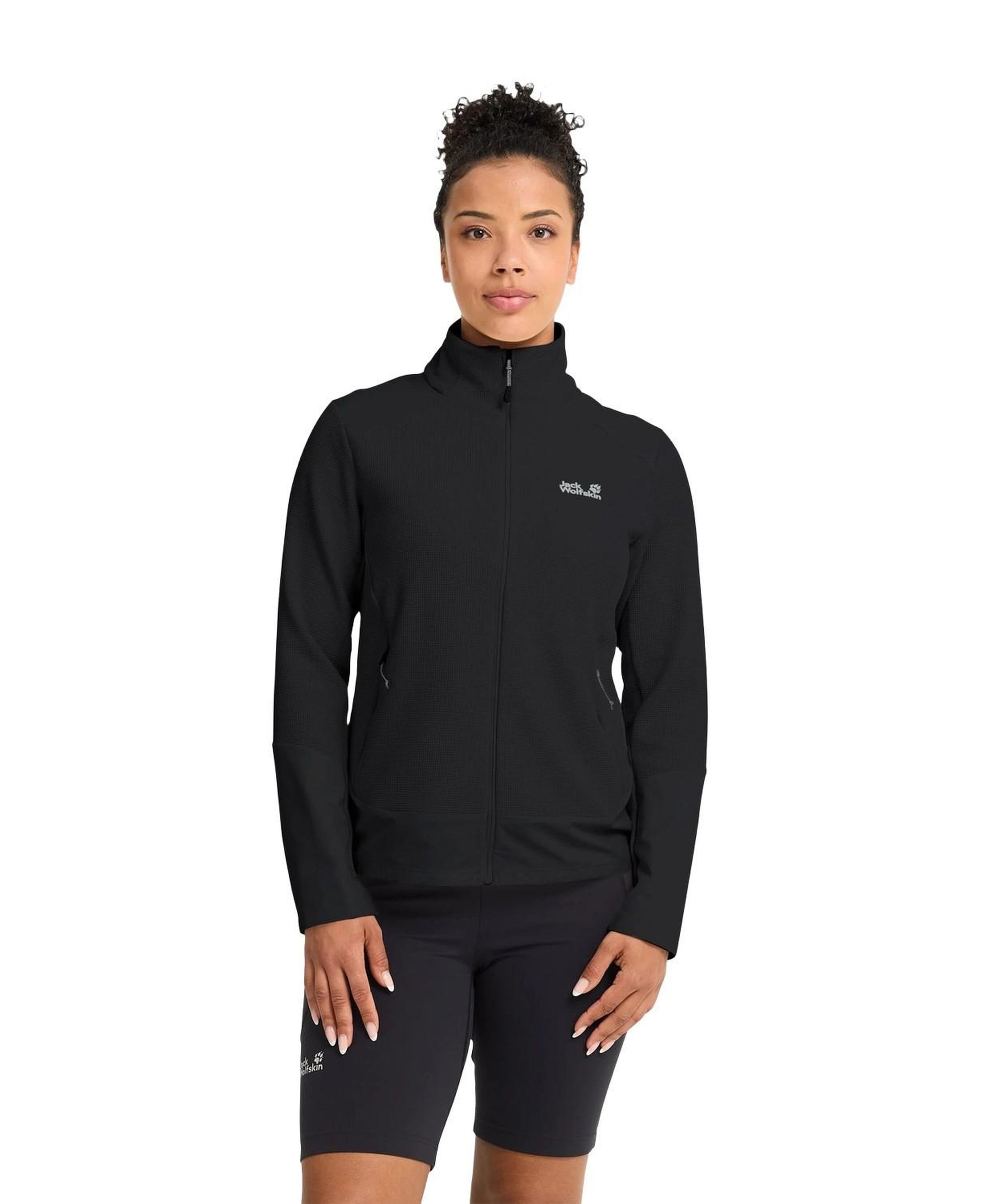 Jack Wolfskin Ridge Hike Fz Kadın Siyah Polar Ceket