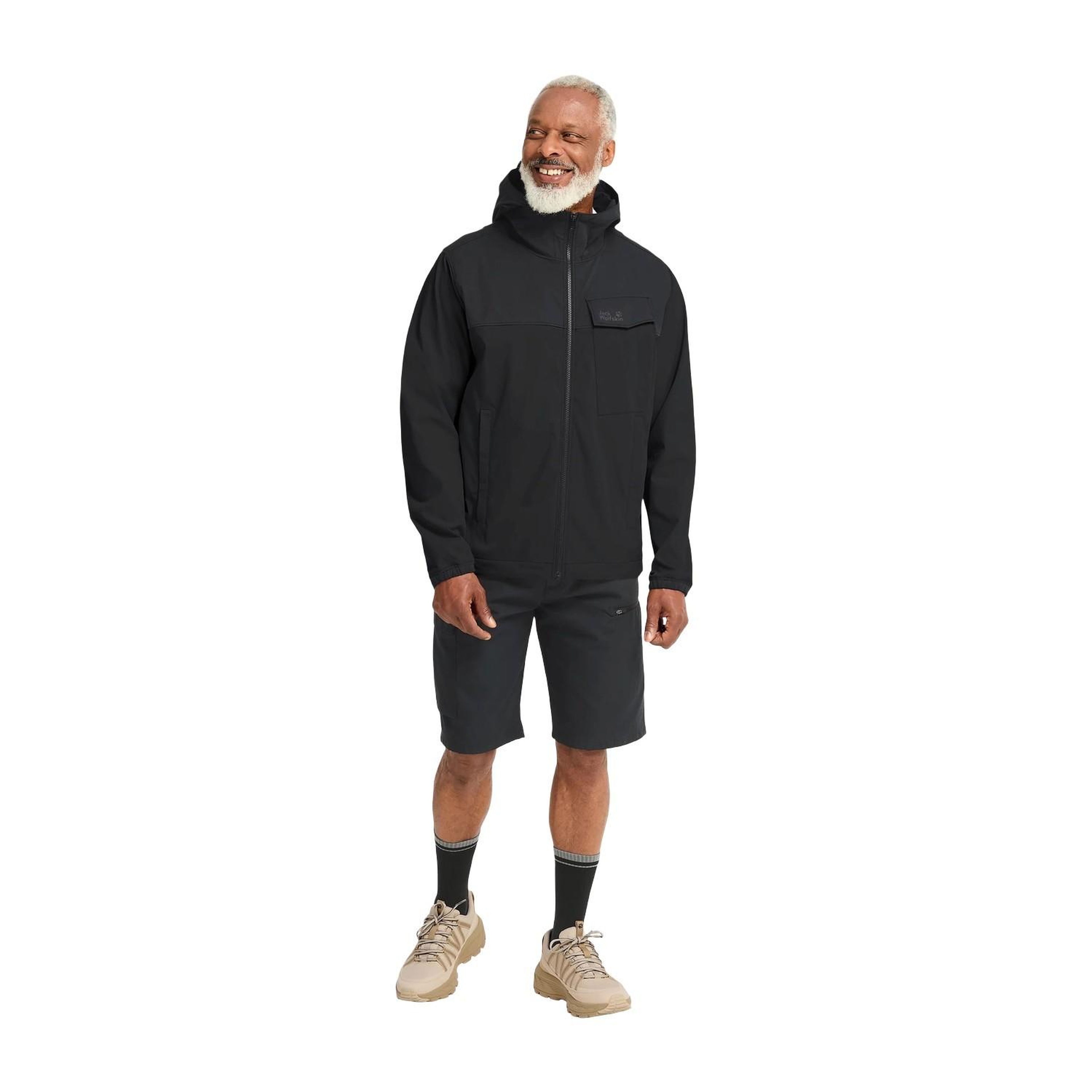 Jack Wolfskin Mahani Erkek Siyah Outdoor Ceketi